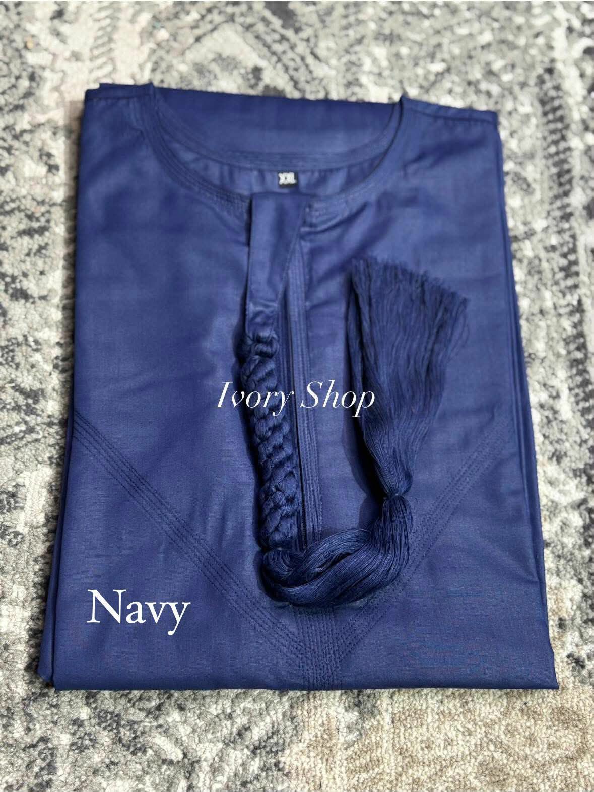 Emirati Thobe/Jubba with Tassel | White | - Image 3