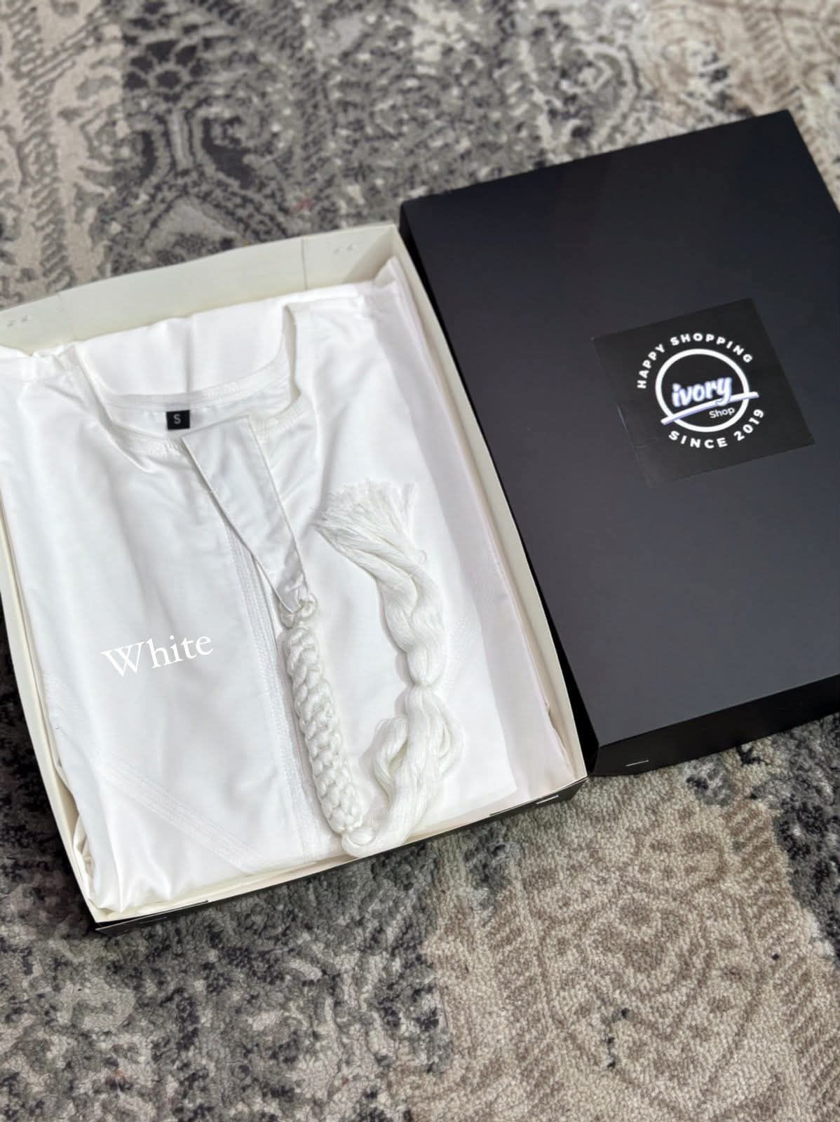 Emirati Thobe/Jubba with Tassel | White |