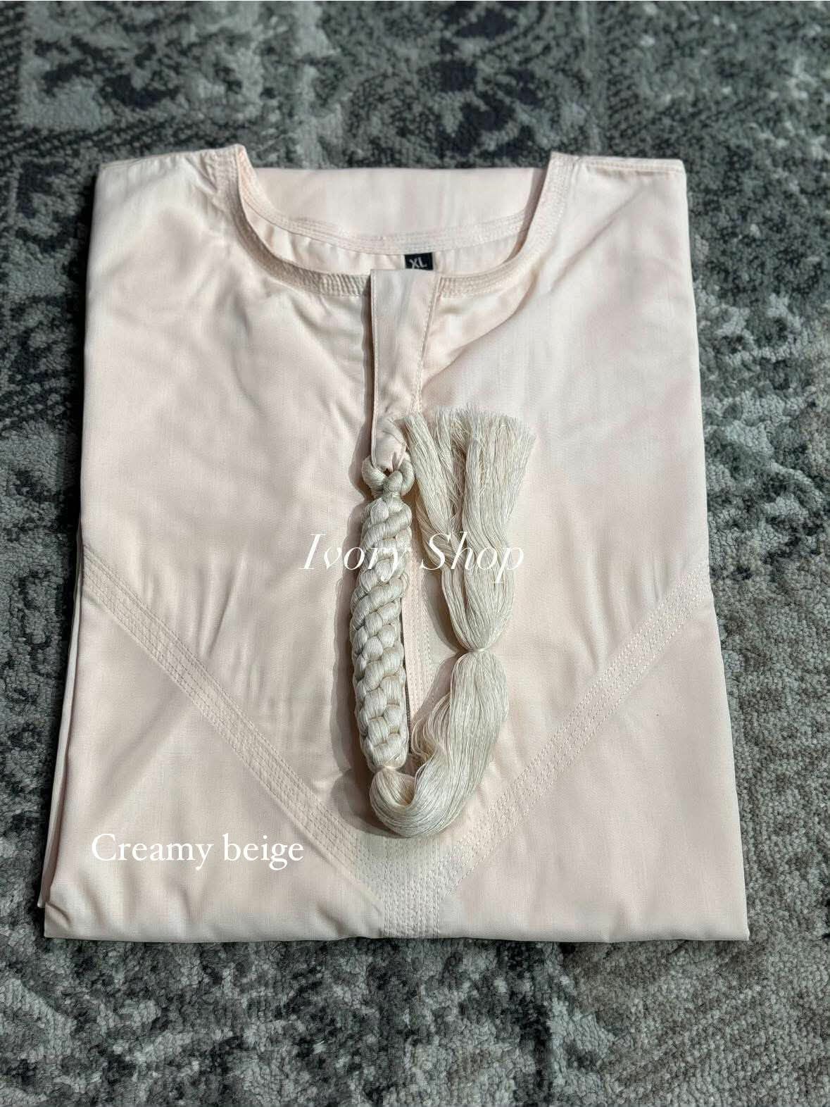 Emirati Thobe/Jubba with Tassel | White | - Image 8