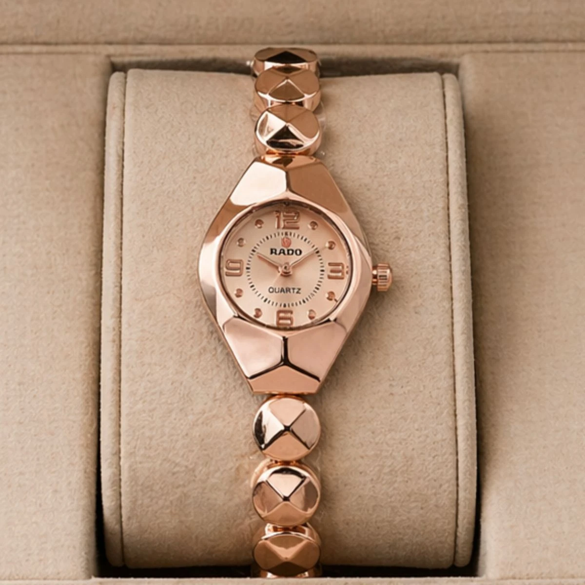 Rado Ladis Watch Model 5590 Chain Rose Golden Dial 12, .6 , Colour Watch Ladis - Image 2