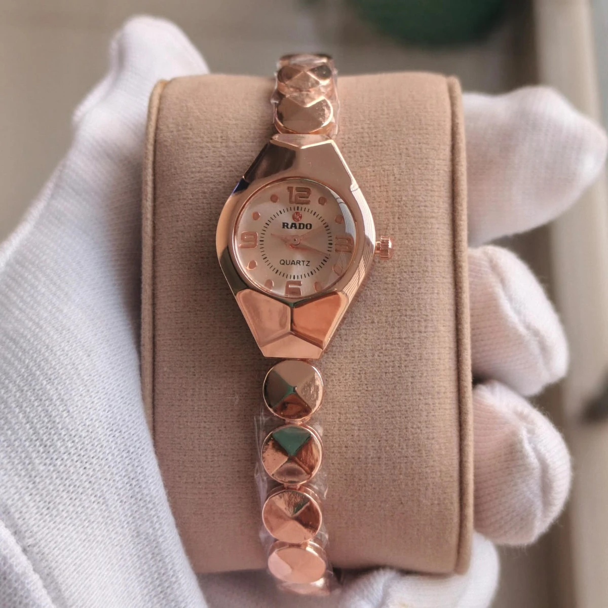 Rado Ladis Watch Model 5590 Chain Rose Golden Dial 12, .6 , Colour Watch Ladis - Image 3