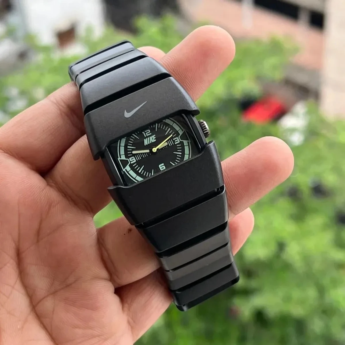 Premium Unisex Stylish Watch – Luxury Design - Nike Watch Model 9090 Full Black Colour Dial Black Or White - এক পিস ব্যাটারি ফ্রি - Image 5