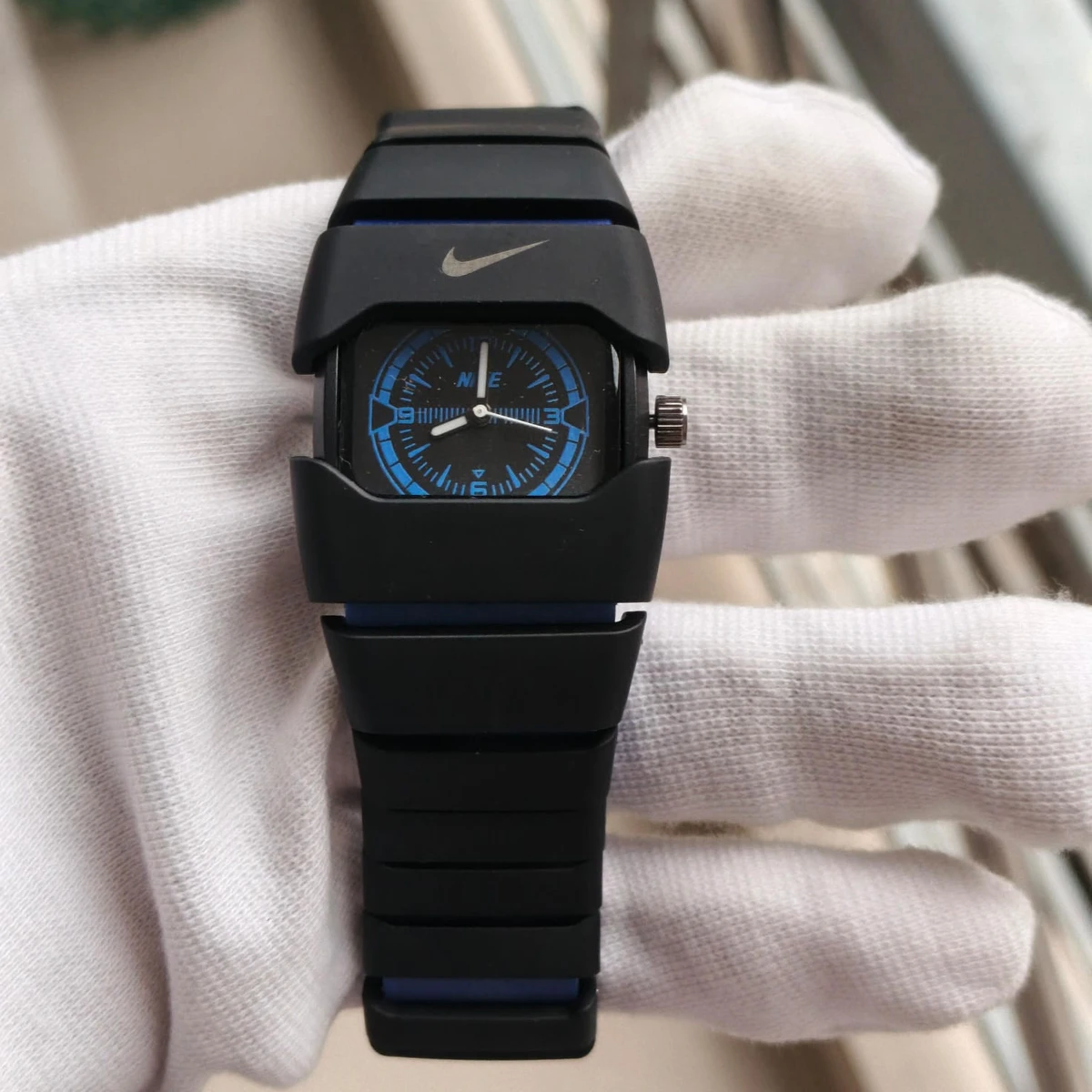 Premium Unisex Stylish Watch – Luxury Design - Nike Watch Model 9090 Full Black Or Blue Colour Dial Black Or Blue - এক পিস ব্যাটারি ফ্রি - Image 7