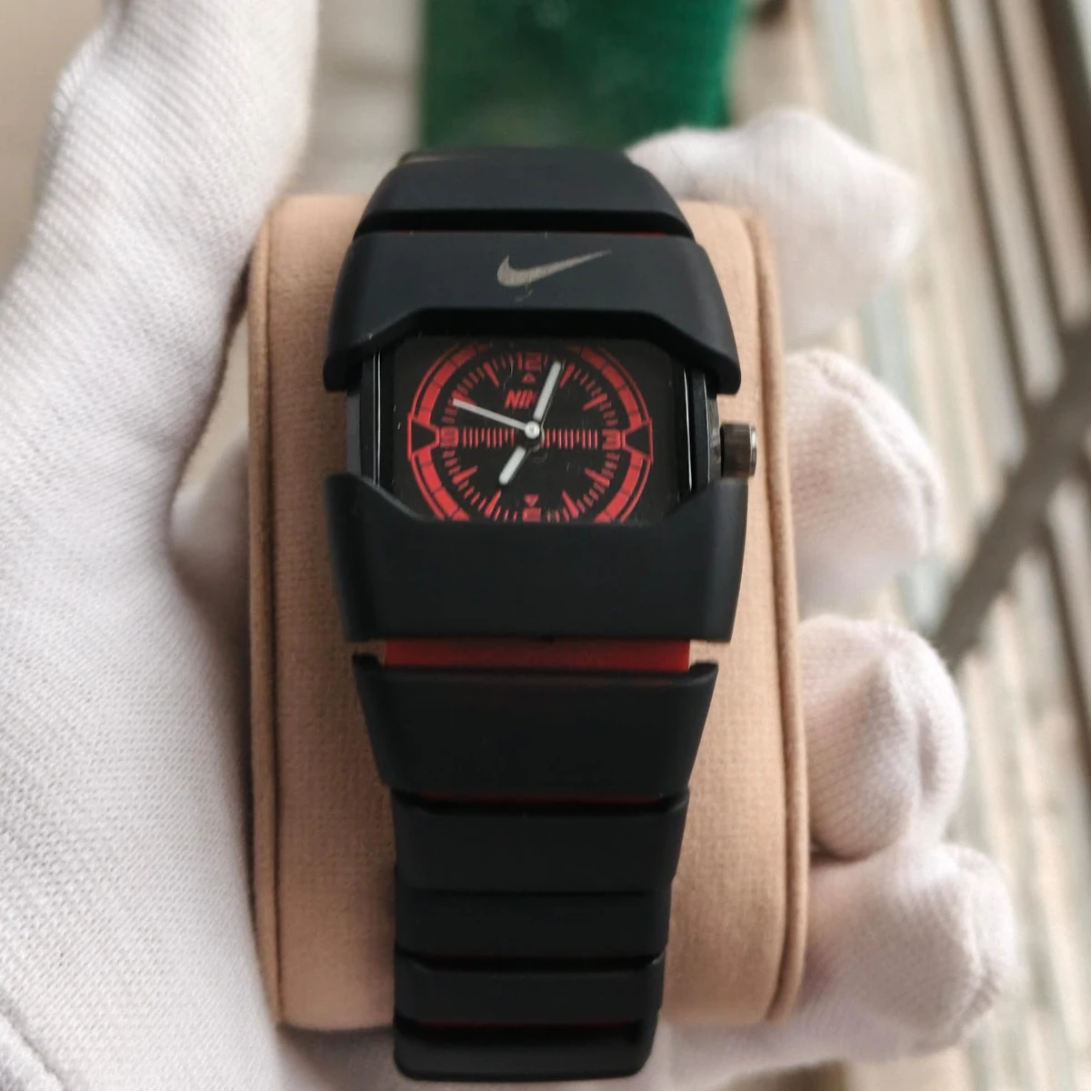 Premium Unisex Stylish Watch – Luxury Design - Nike Watch Model 9090 Full Black Or Red Colour Dial Black Or Red - এক পিস ব্যাটারি ফ্রি - Image 2