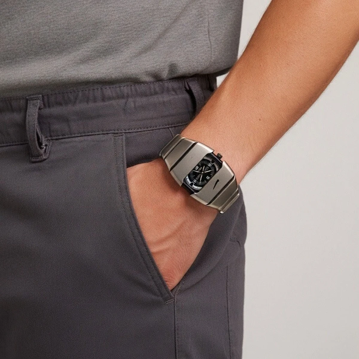 Premium Unisex Stylish Watch – Luxury Design - Nike Watch Model 9090 Full Silver Dial Black Or White - এক পিস ব্যাটারি ফ্রি - Image 2