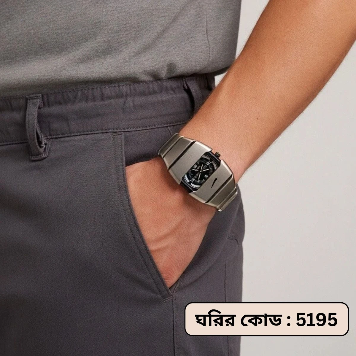 Premium Unisex Stylish Watch – Luxury Design - Nike Watch Model 9090 Full Silver Dial Black Or White - এক পিস ব্যাটারি ফ্রি - Image 4