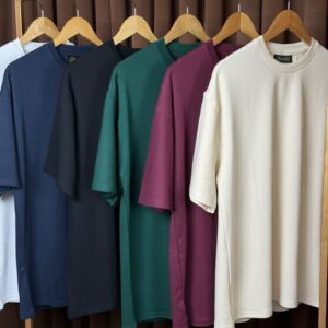 Men’s Solid T-Shirt – 1pcs Offer | Drop Shoulder | Oversized