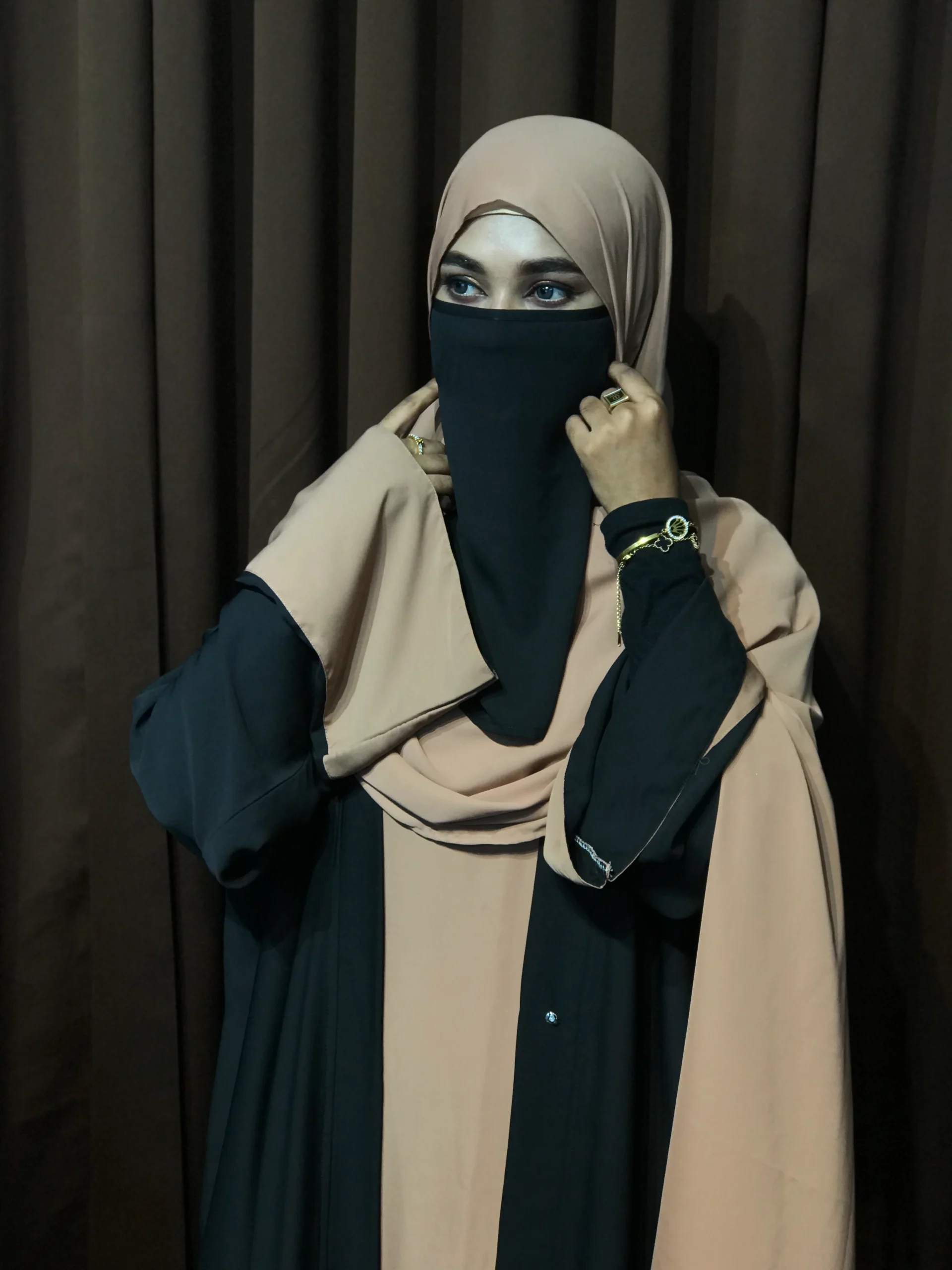 Premium Sabeen Abaya/Koti (Black) - Image 3