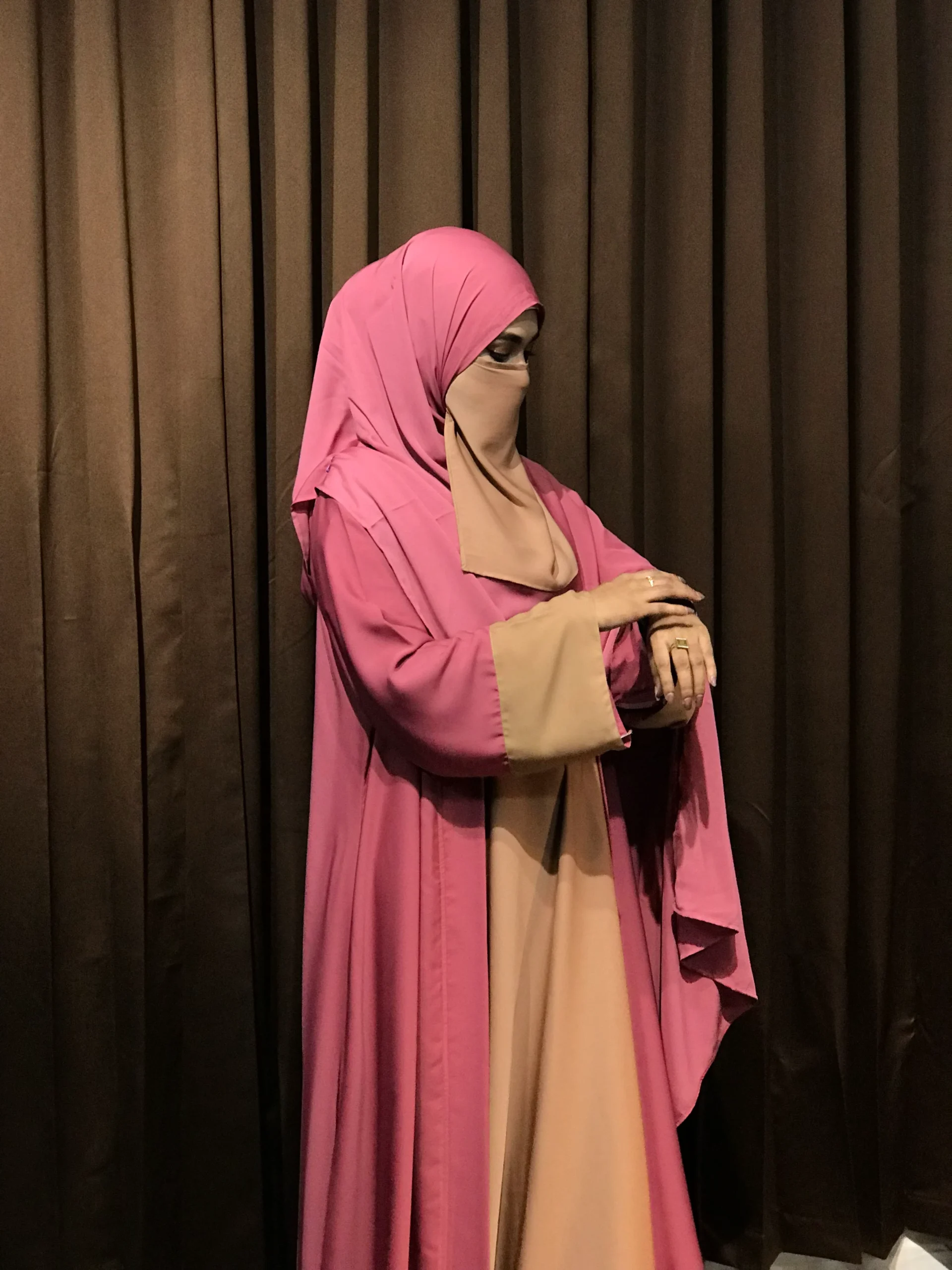Premium Sabeen Abaya/Koti (Rose) - Image 3