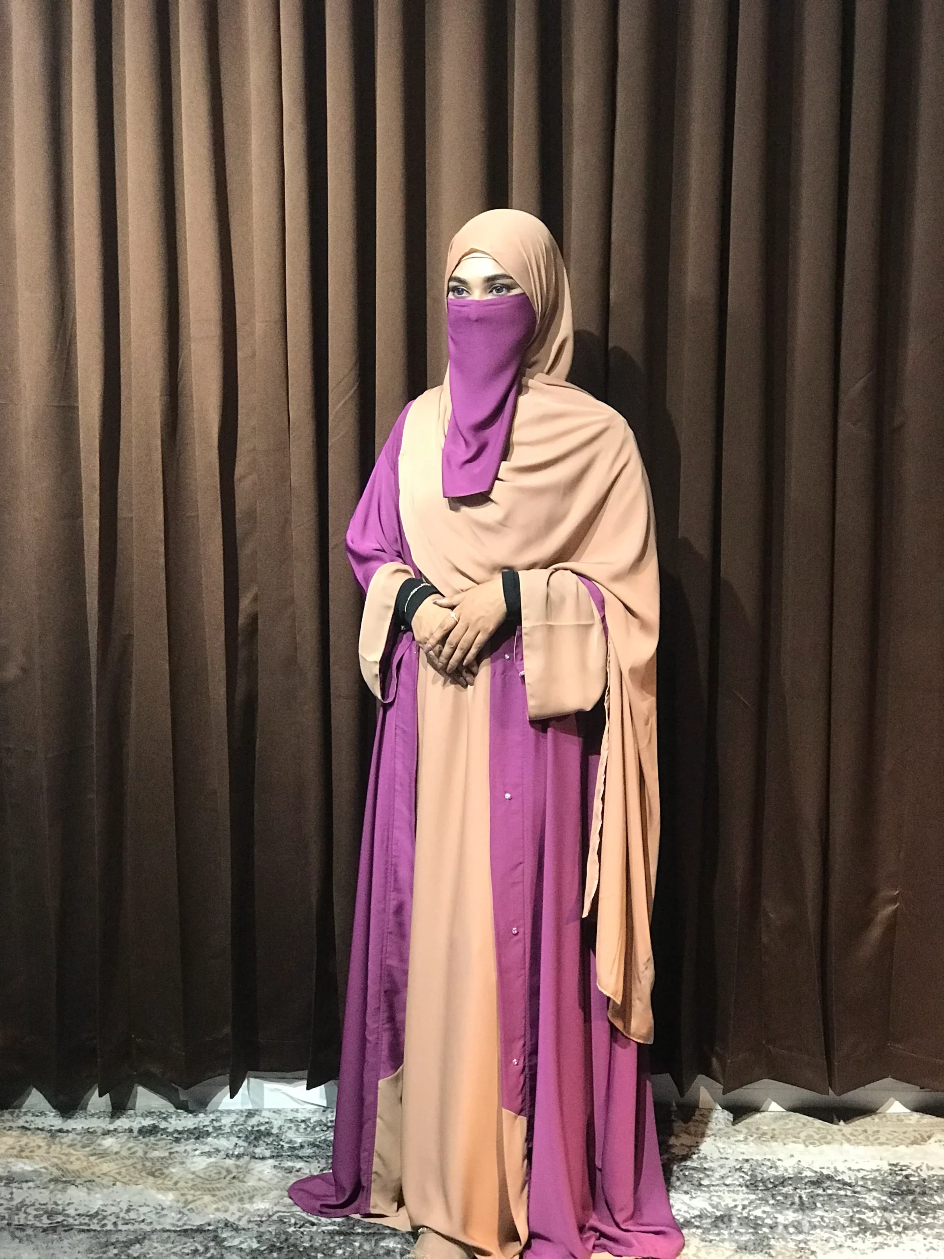 Premium Sabeen Abaya/Koti (Lavender) - Image 2