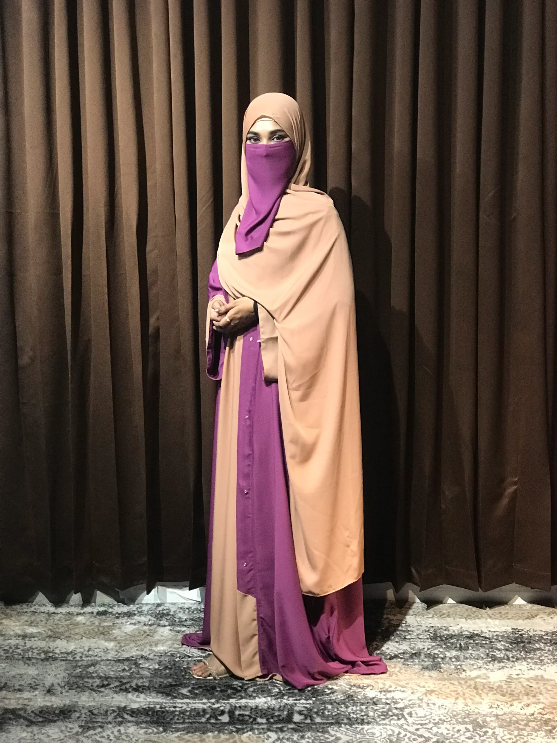 Premium Sabeen Abaya/Koti (Lavender)