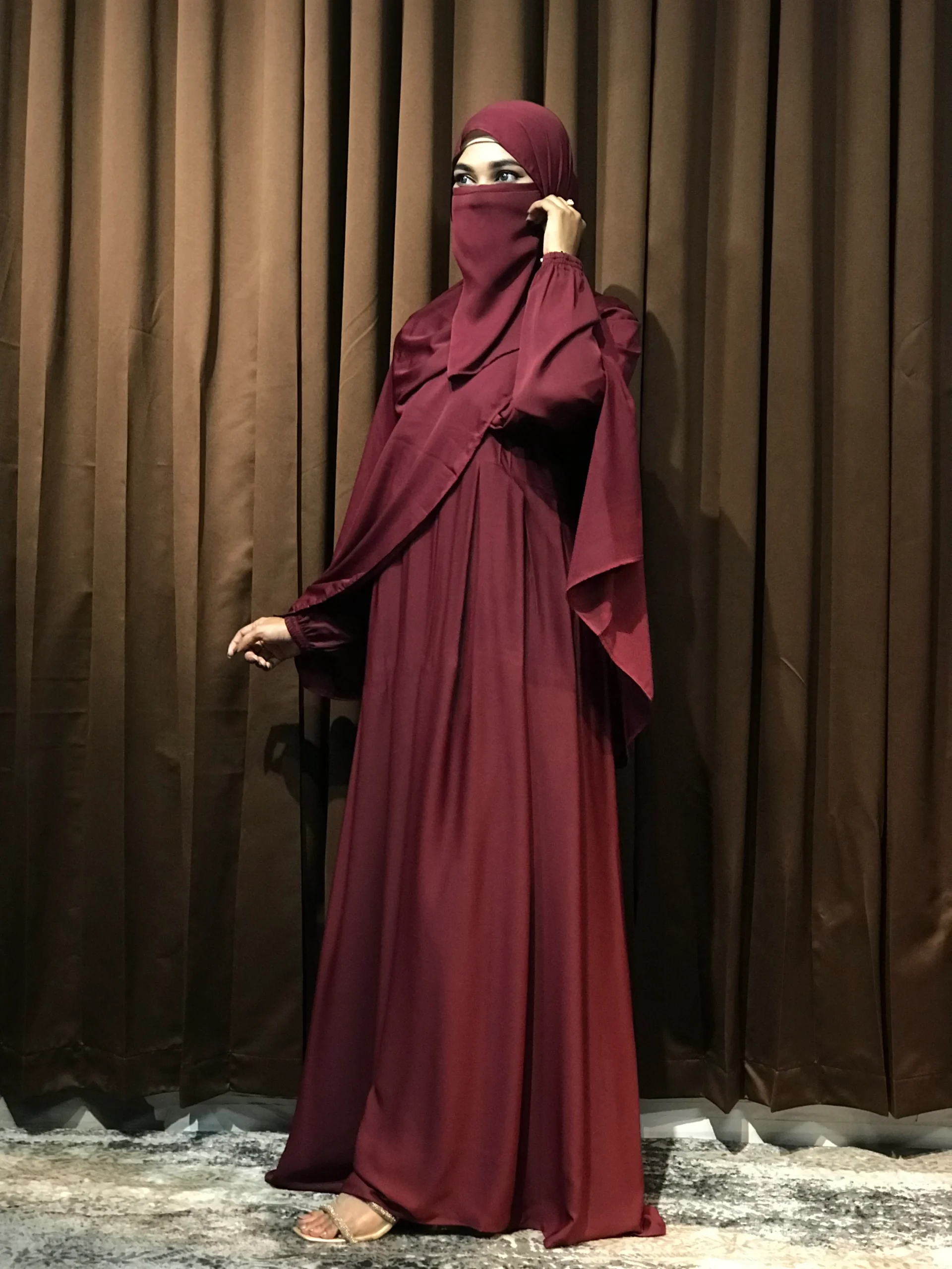 Women’s Regular Borka (Marron) - Image 2