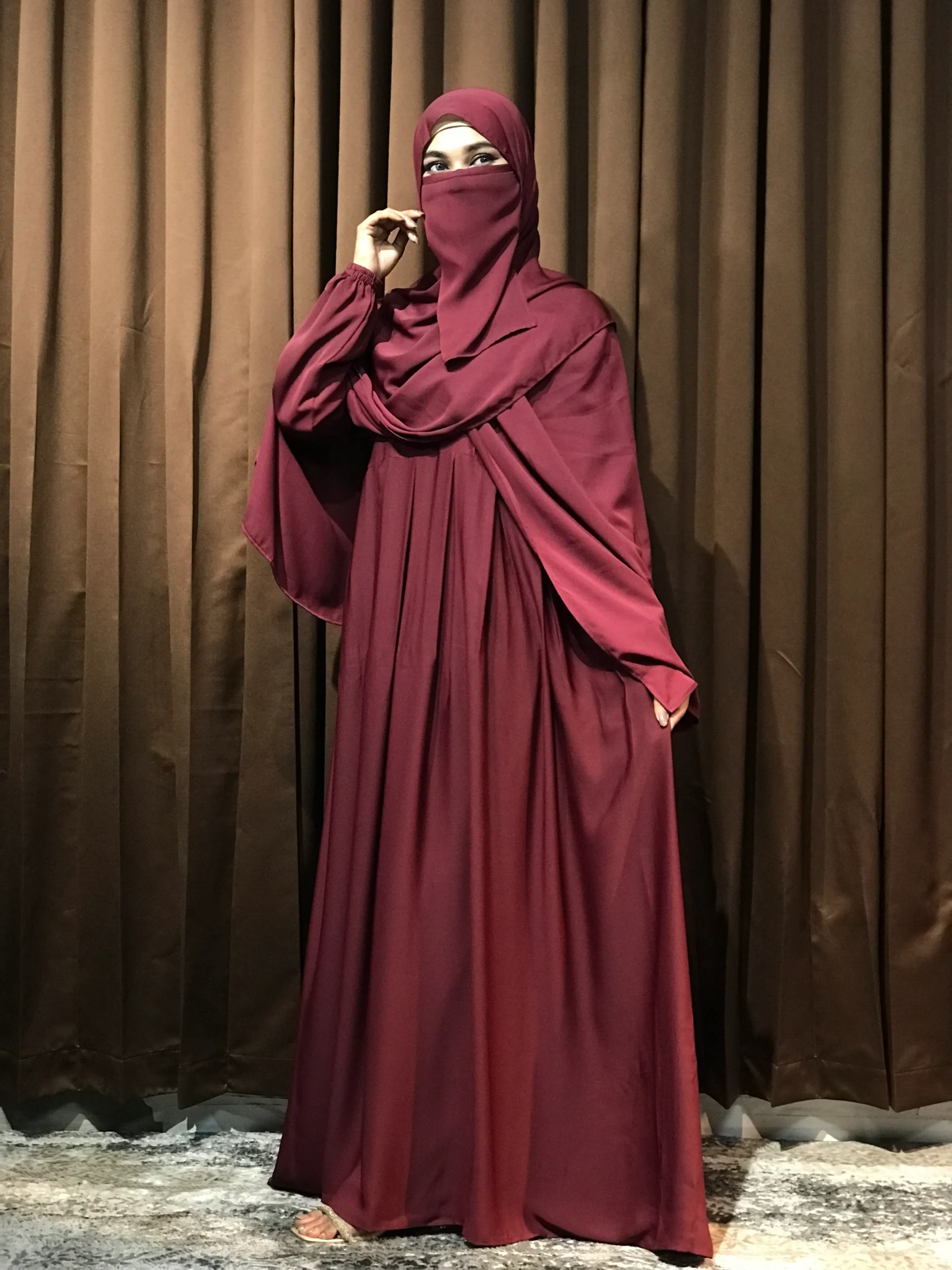 Women’s Regular Borka (Marron) - Image 3