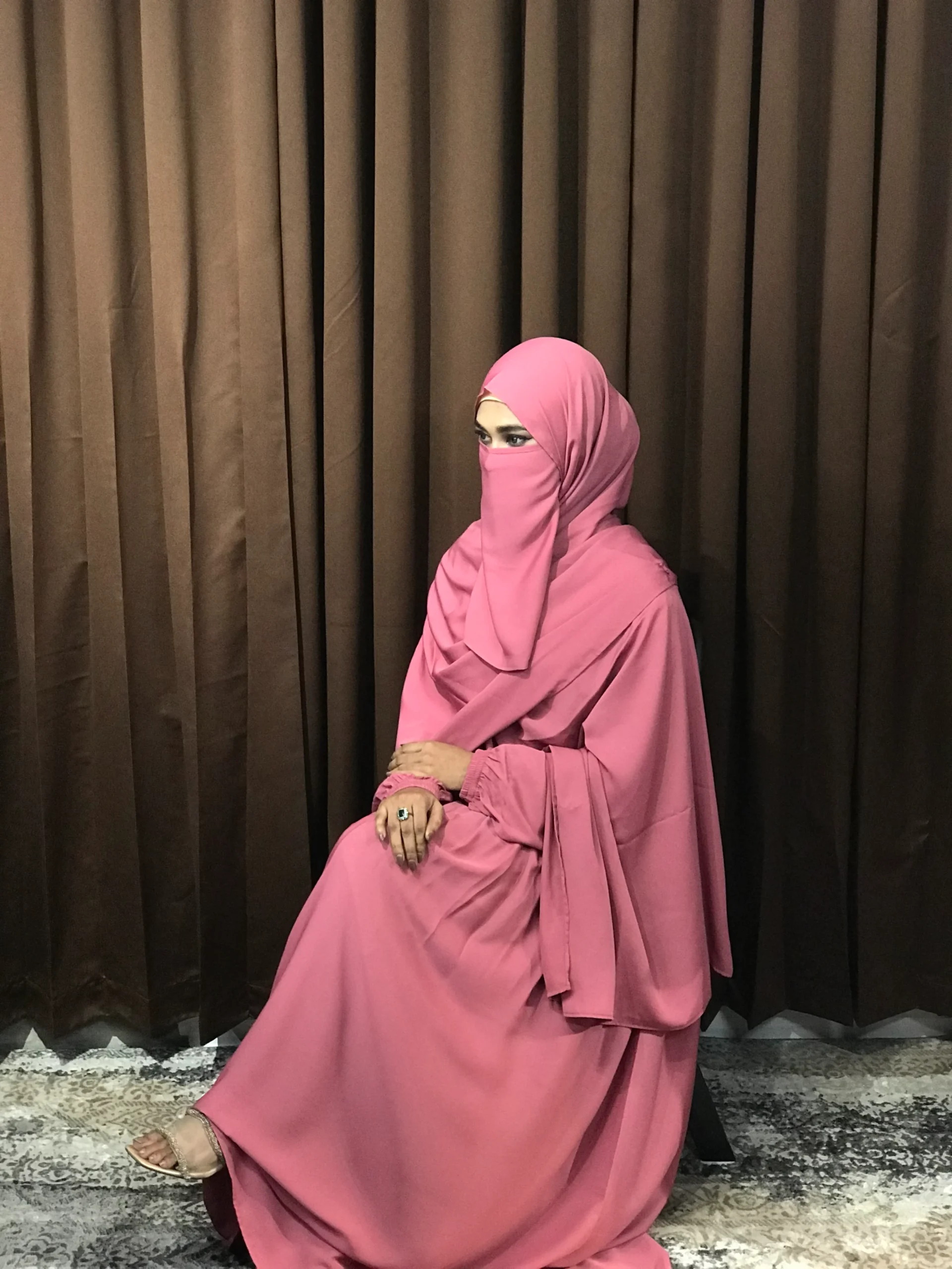 Women’s Regular Borka (Rose) - Image 3