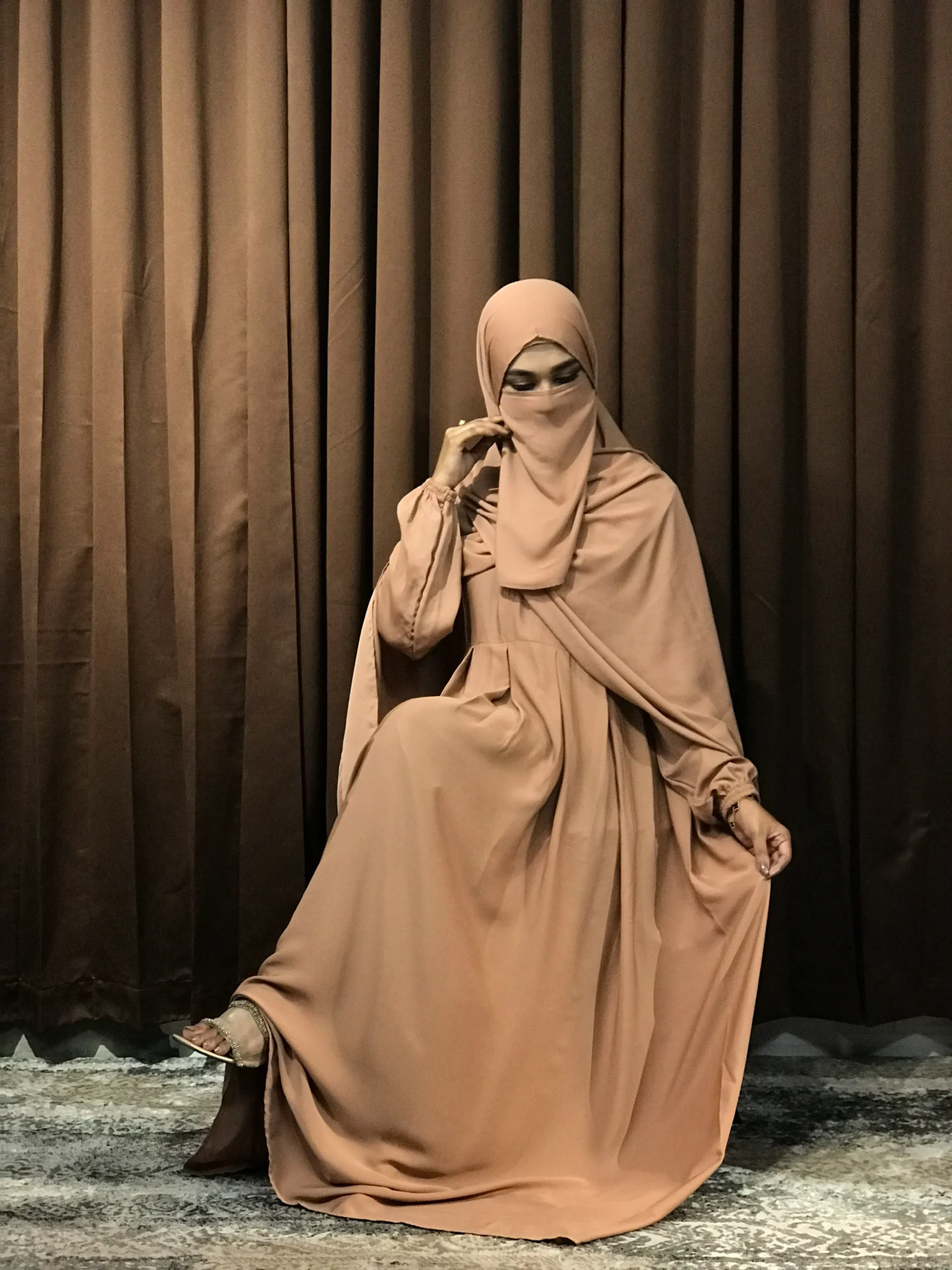 Women’s Regular Borka (Camel) - Image 4