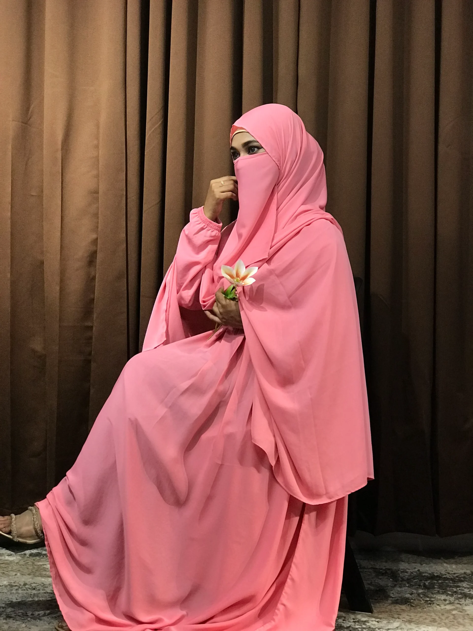 Women’s Regular Borka (Pink) - Image 6