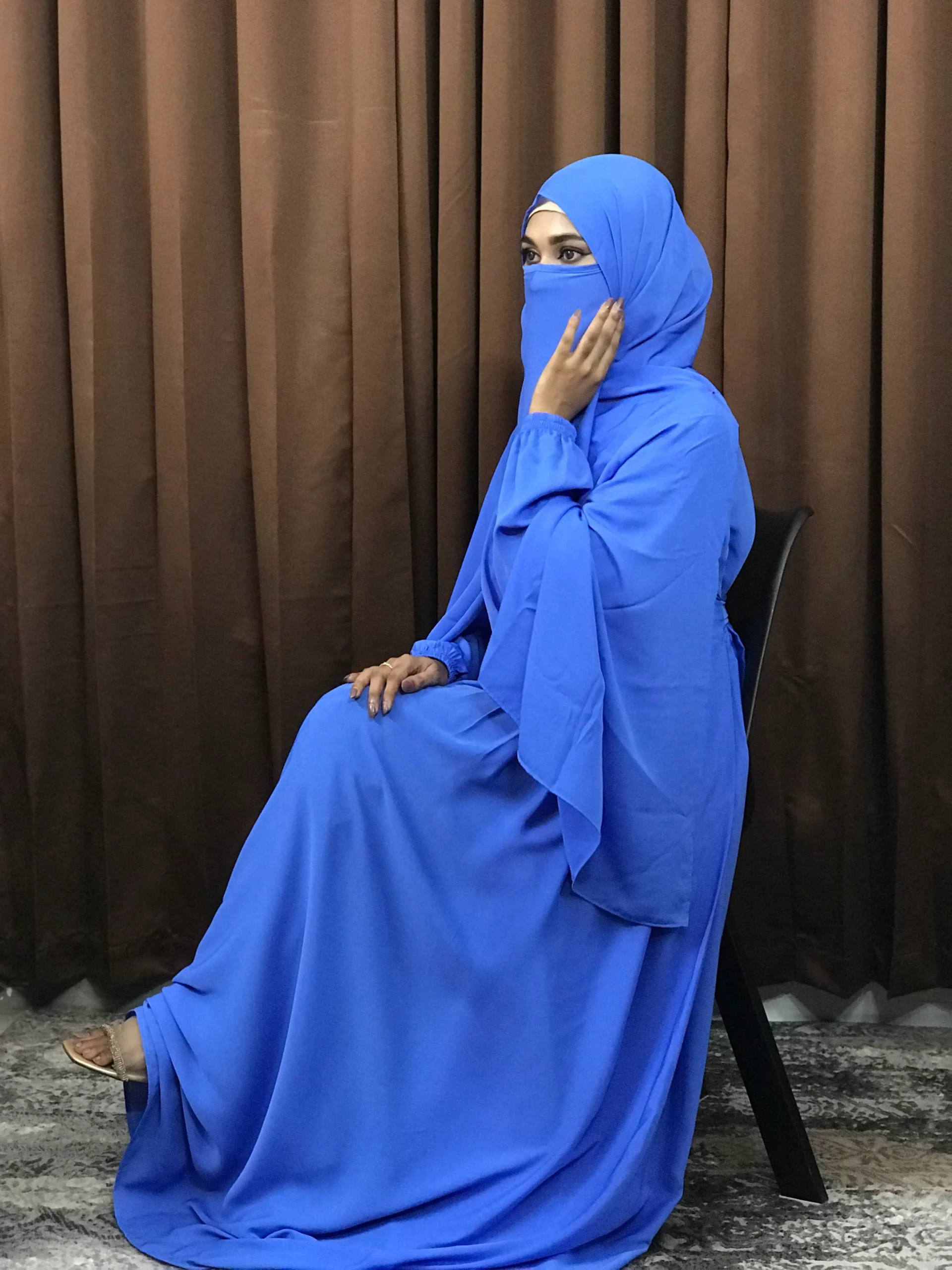 Women’s Regular Borka (Sky Blue) - Image 4