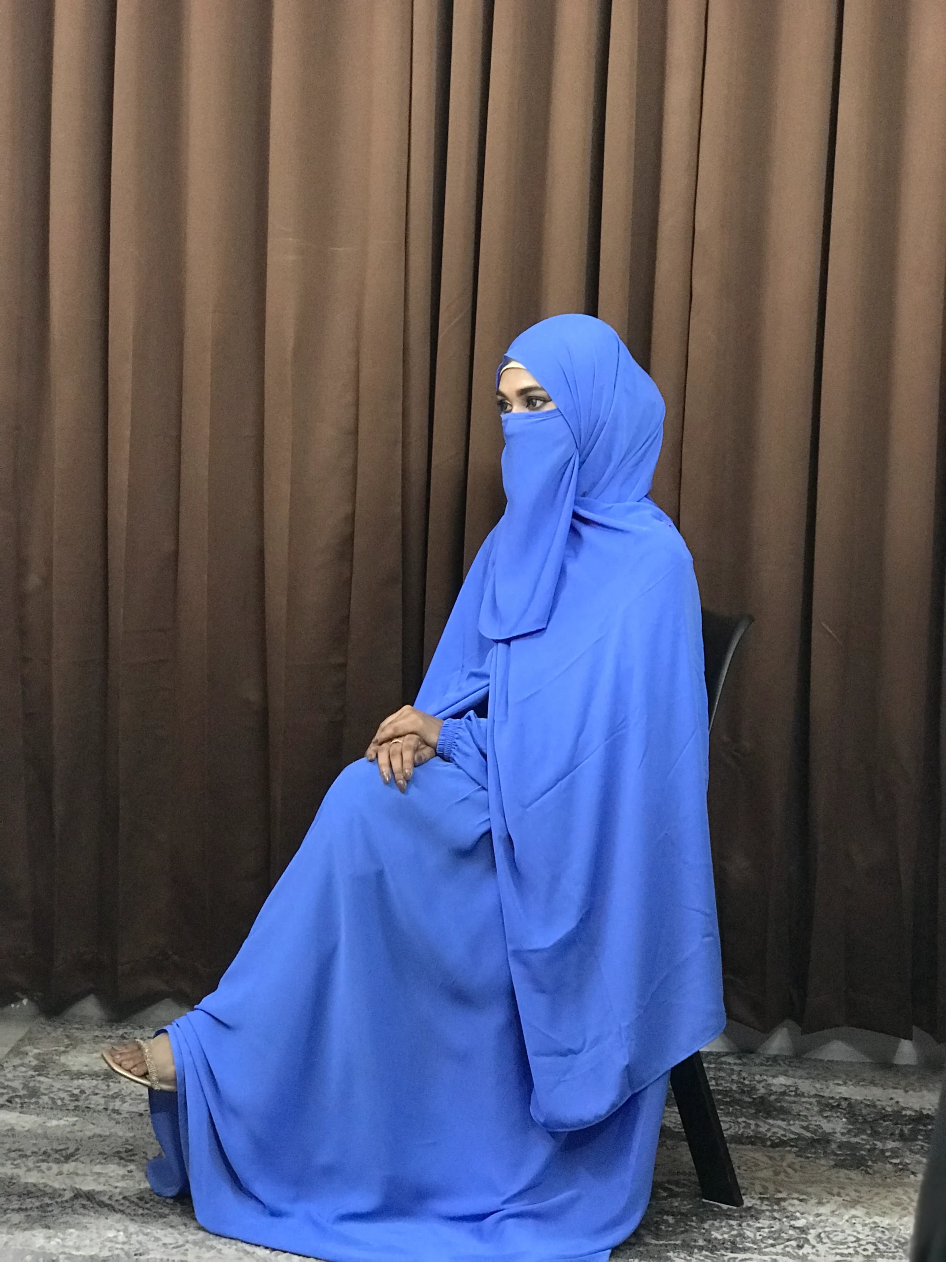 Women’s Regular Borka (Sky Blue) - Image 3