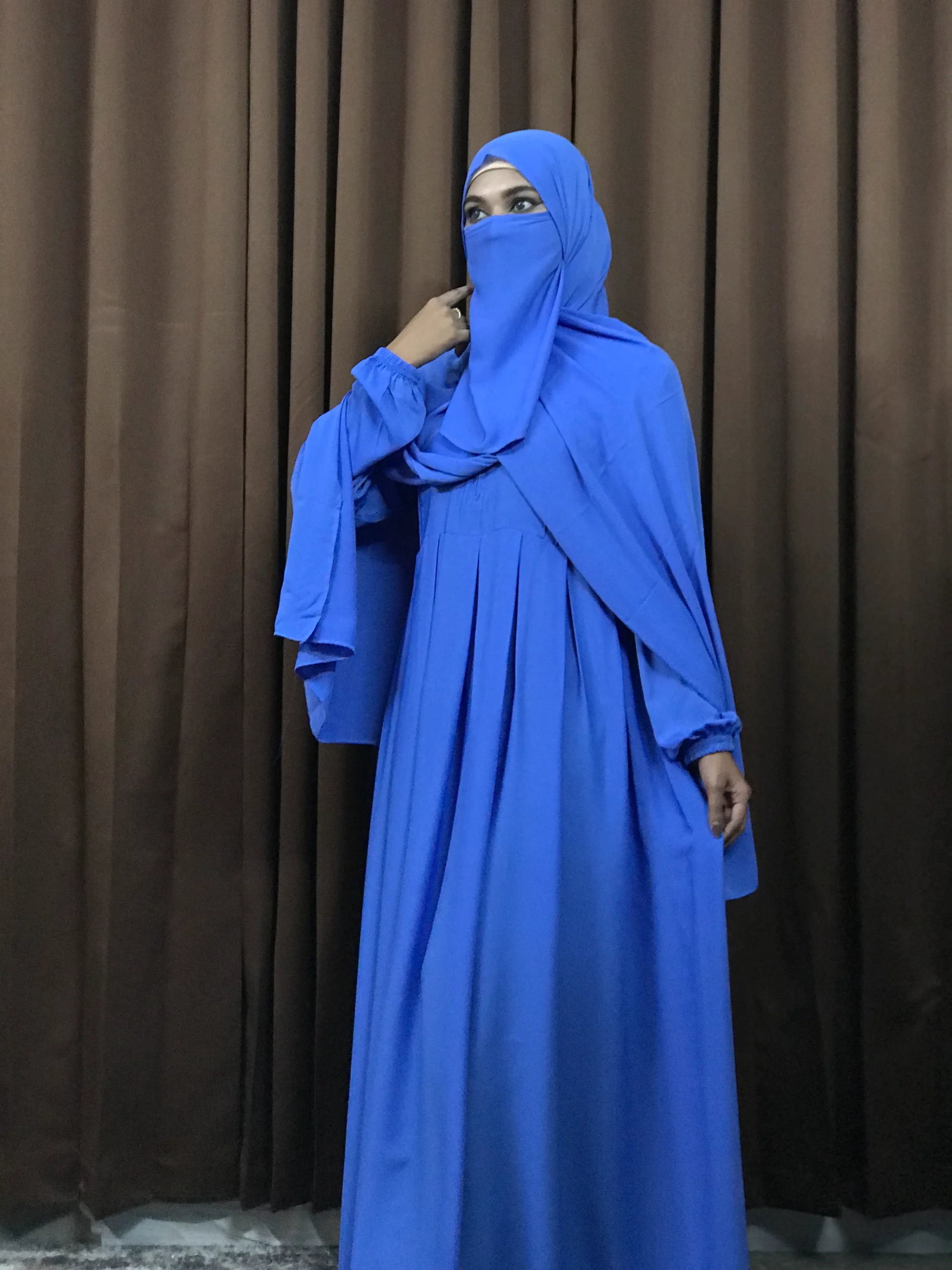 Women’s Regular Borka (Sky Blue) - Image 2