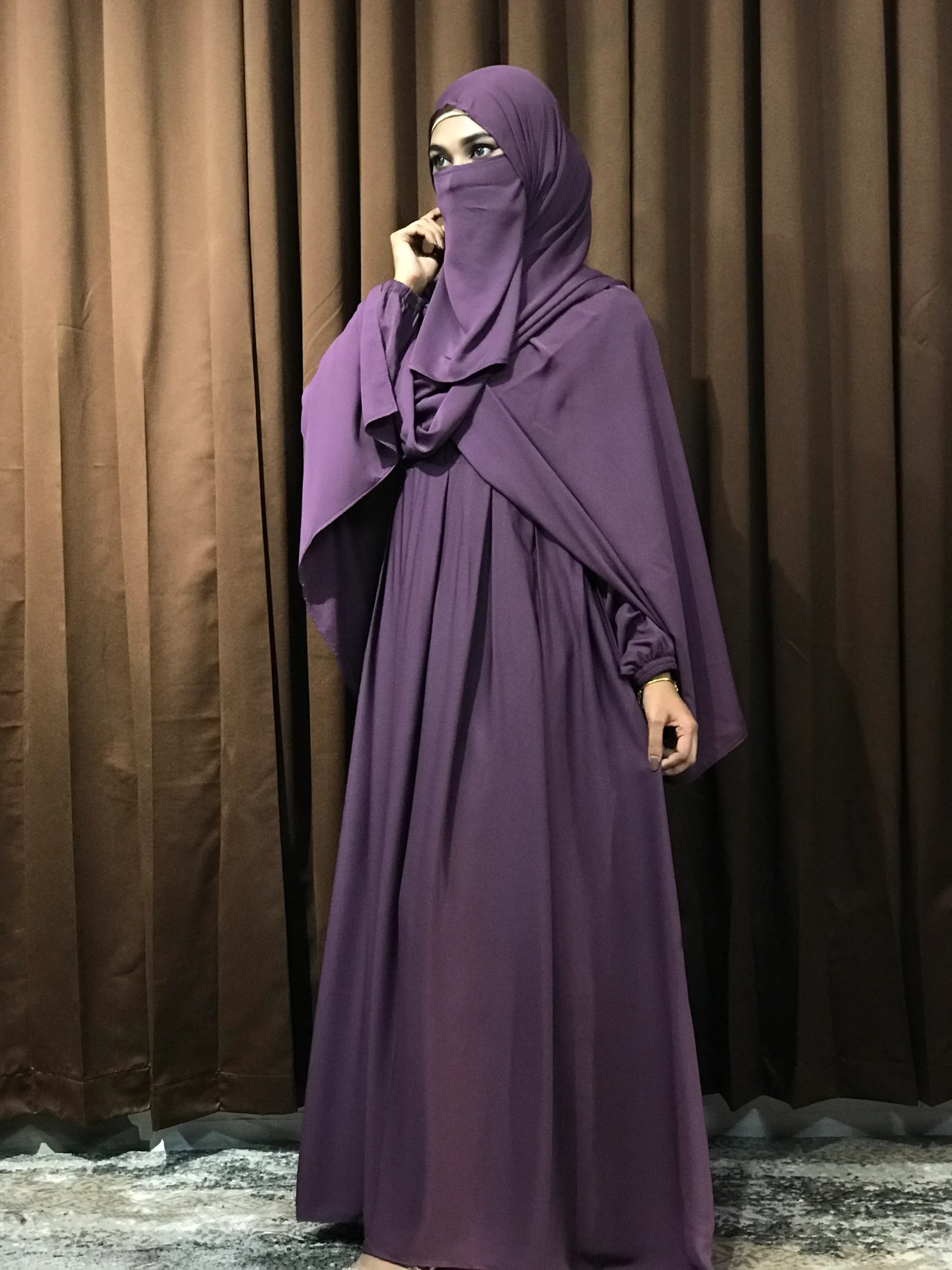Women’s Regular Borka (Mauve) - Image 2