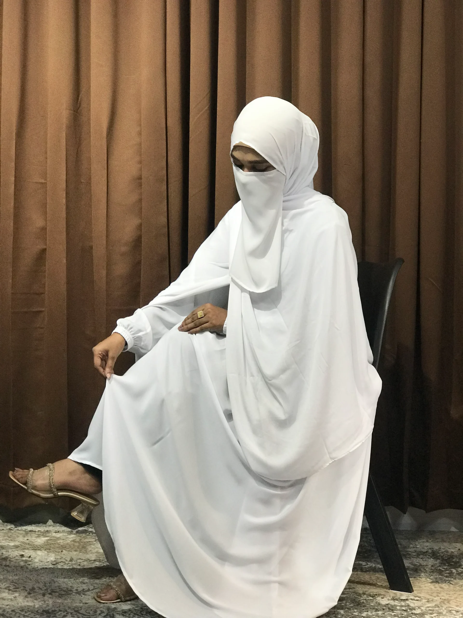 Women’s Regular Borka (White) - Image 3