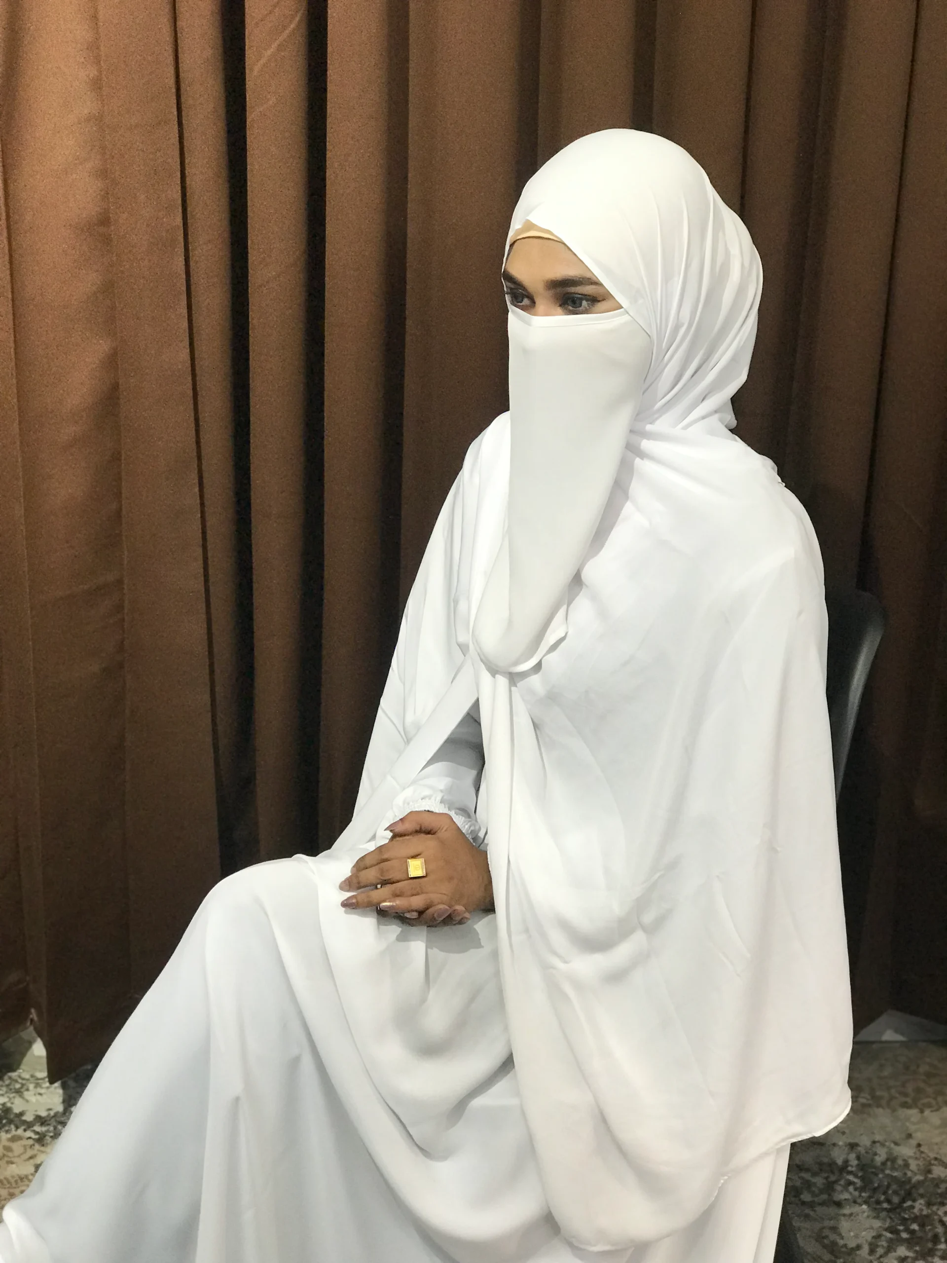 Women’s Regular Borka (White) - Image 4