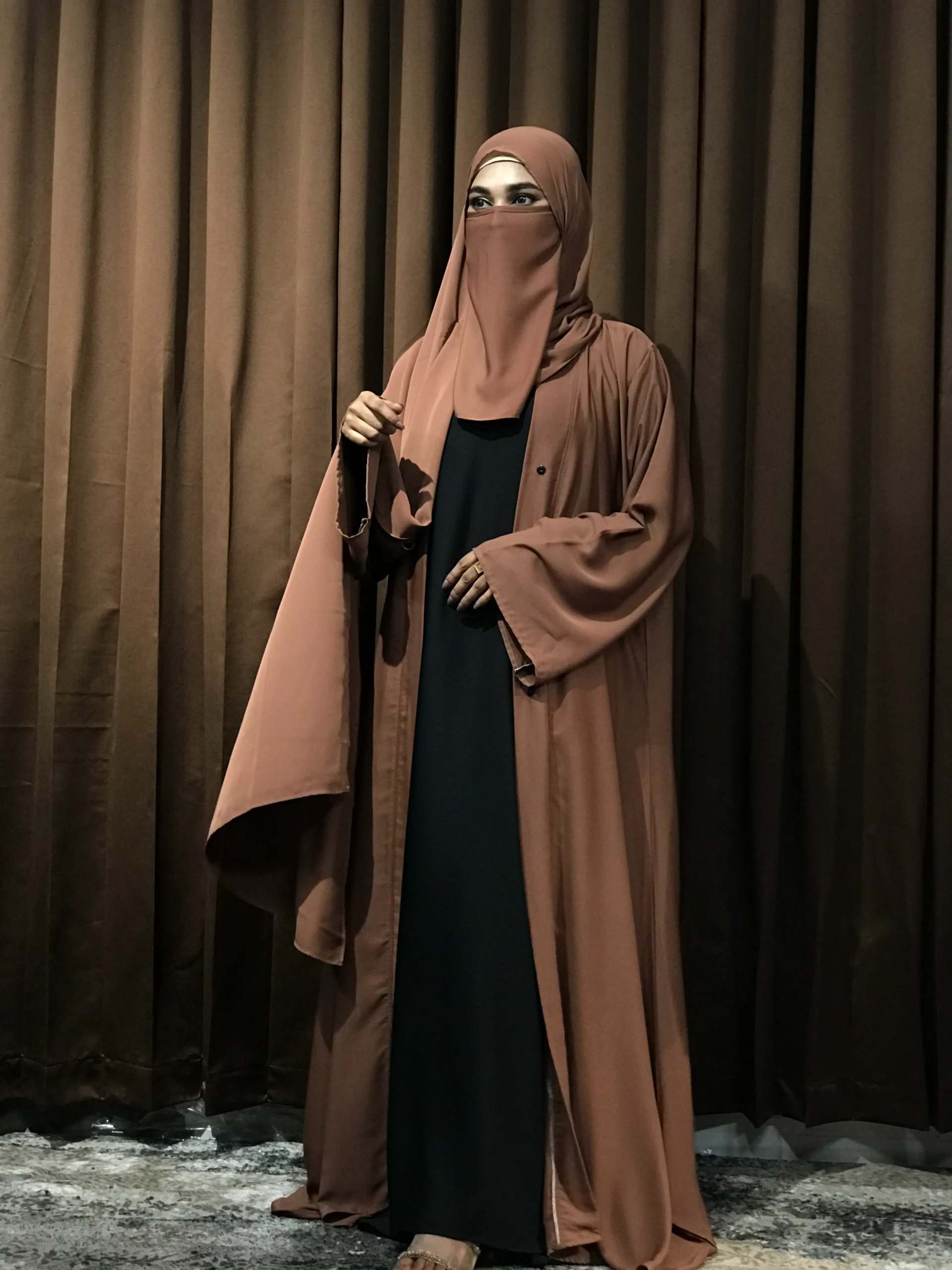 Premium Regular Abaya/Koti (Choco)
