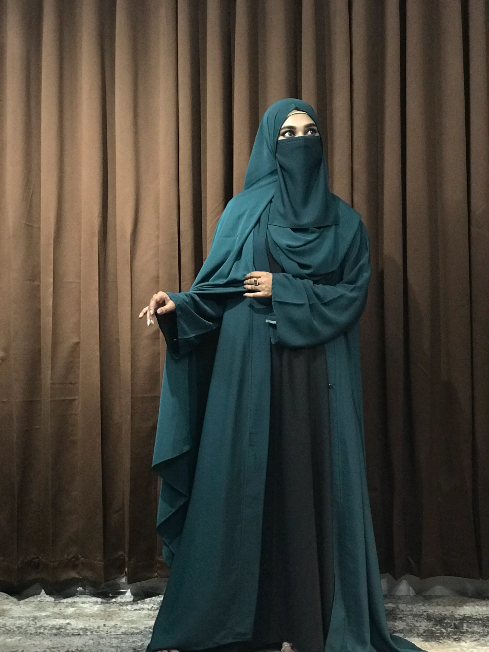 Premium Regular Abaya/Koti (Patrol Blue) - Image 2