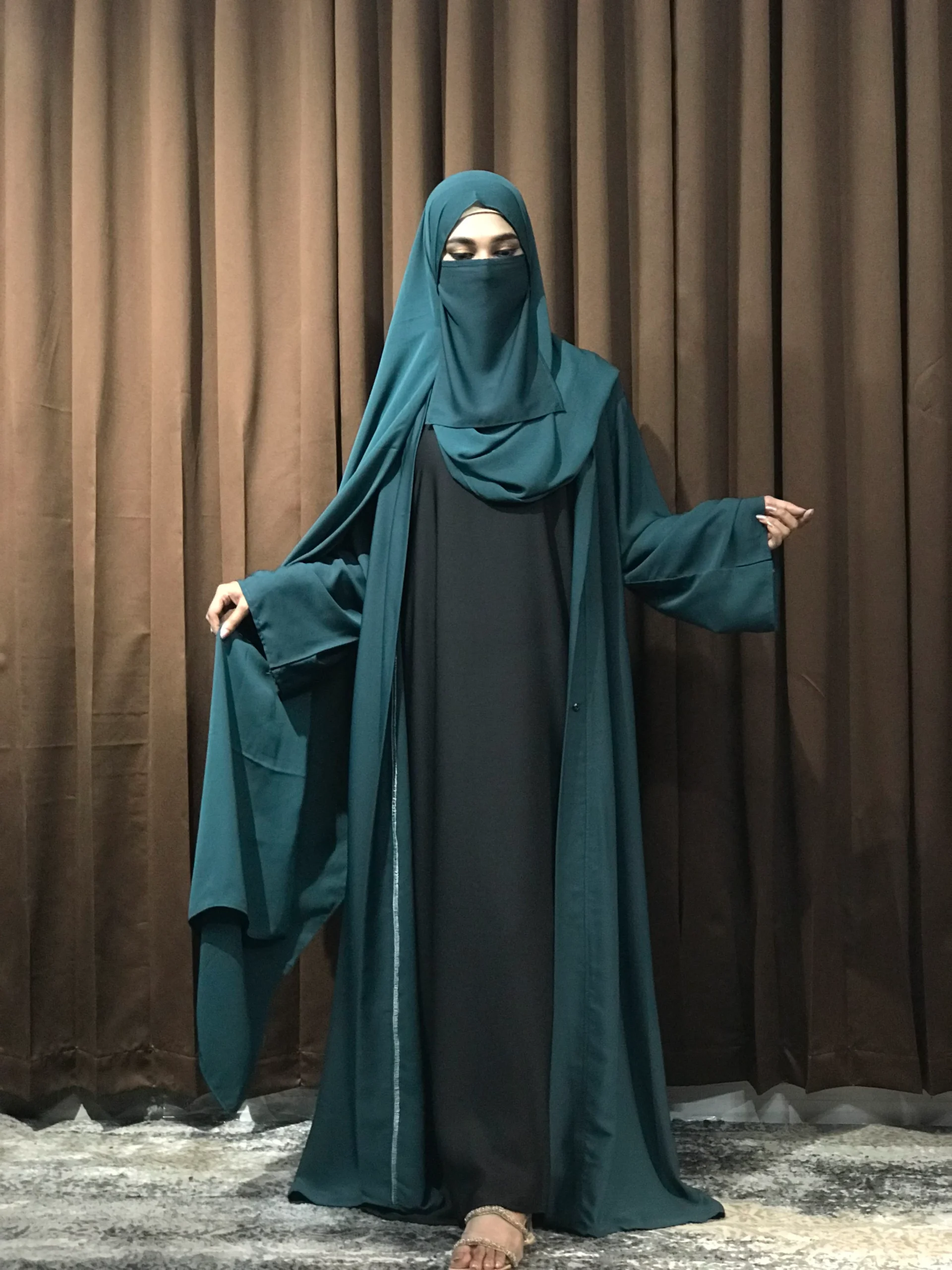 Premium Regular Abaya/Koti (Patrol Blue)