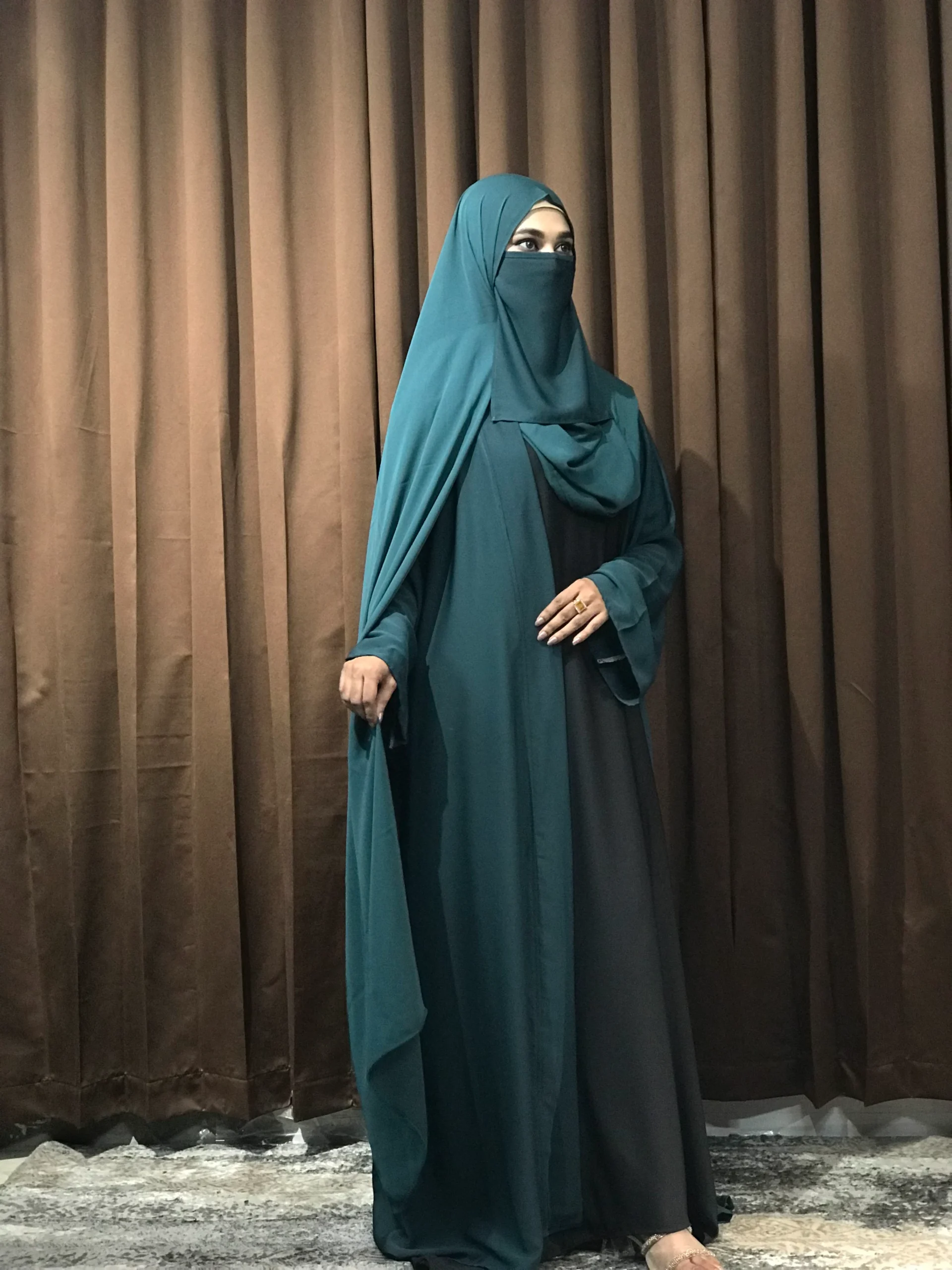 Premium Regular Abaya/Koti (Patrol Blue) - Image 3