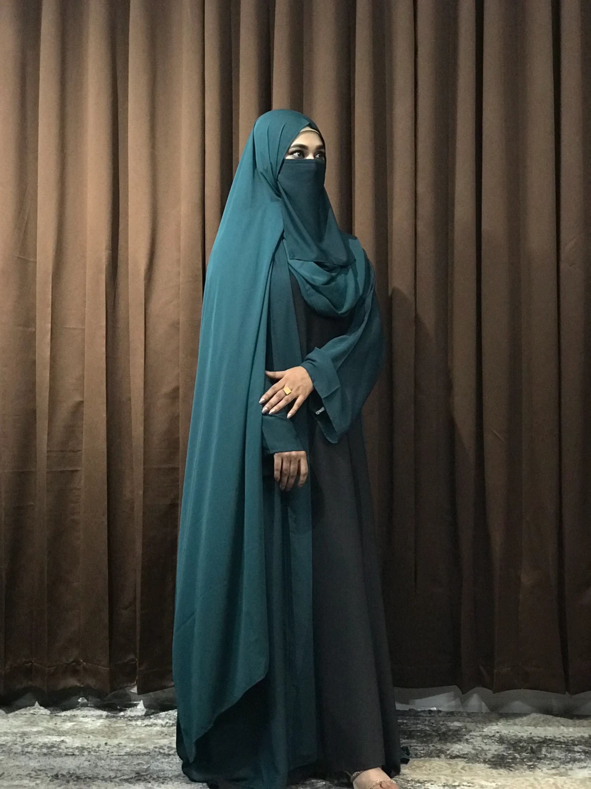 Premium Regular Abaya/Koti (Patrol Blue) - Image 4