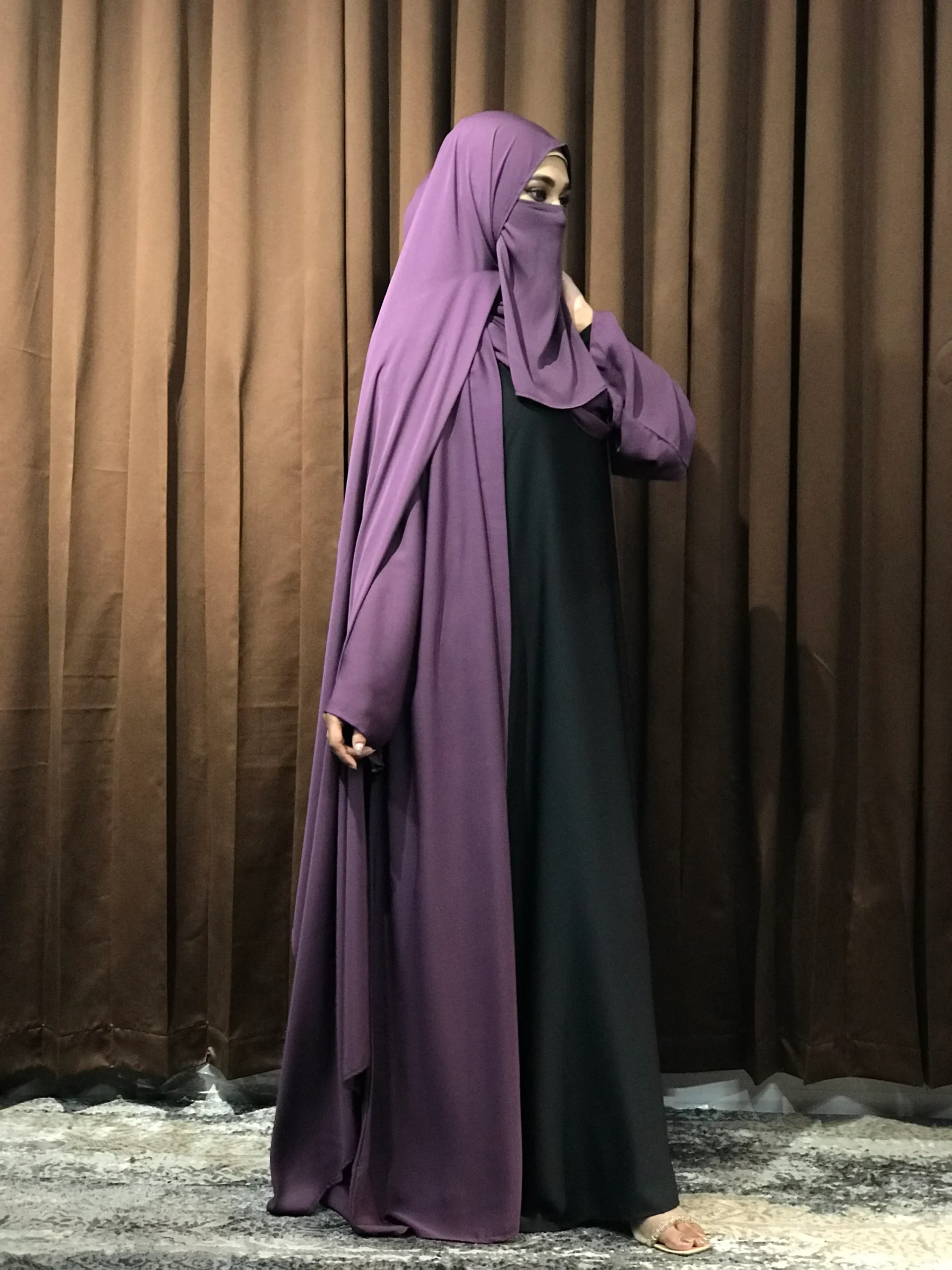 Premium Regular Abaya/Koti (Mauve) - Image 5