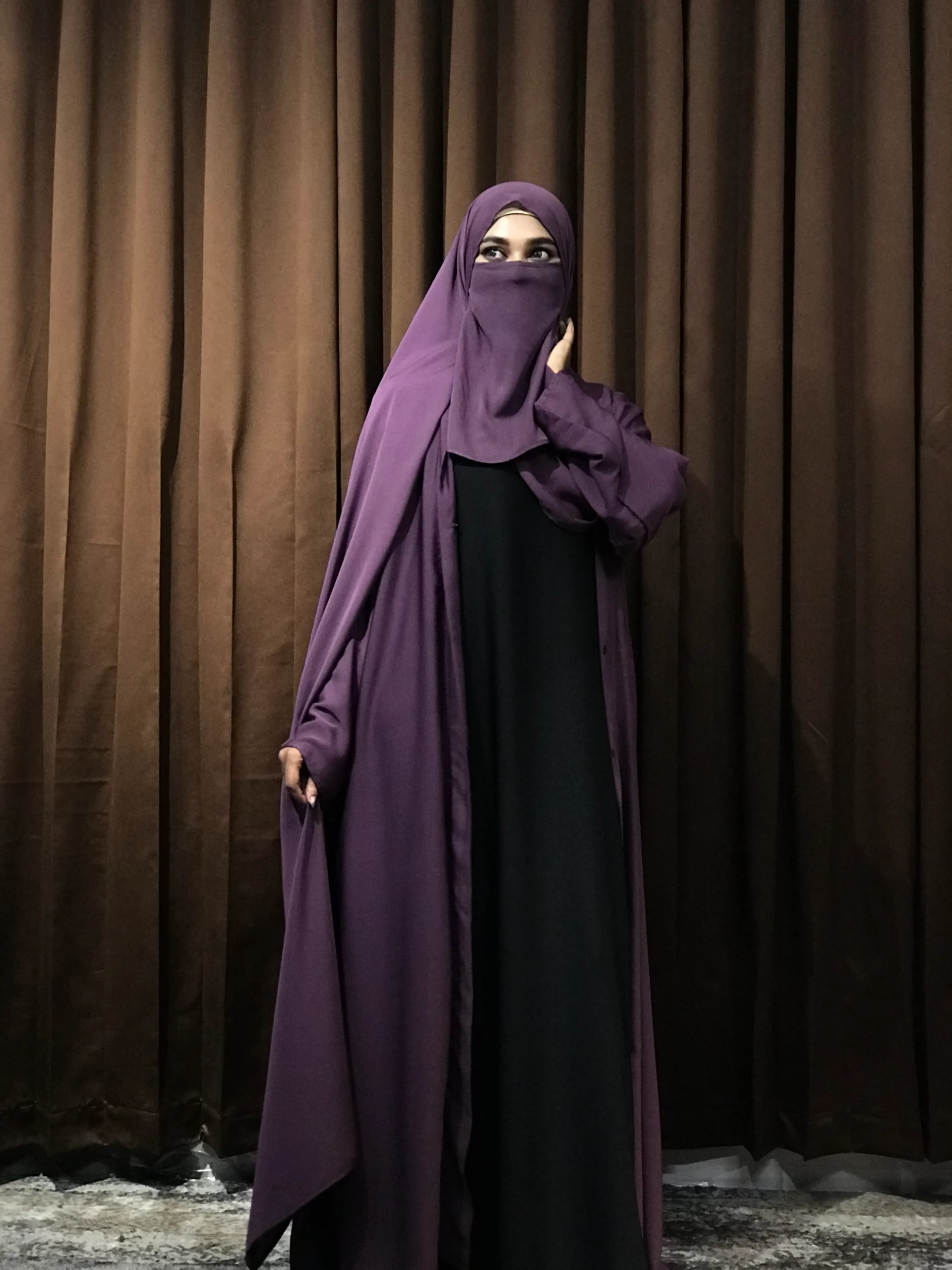 Premium Regular Abaya/Koti (Mauve) - Image 4