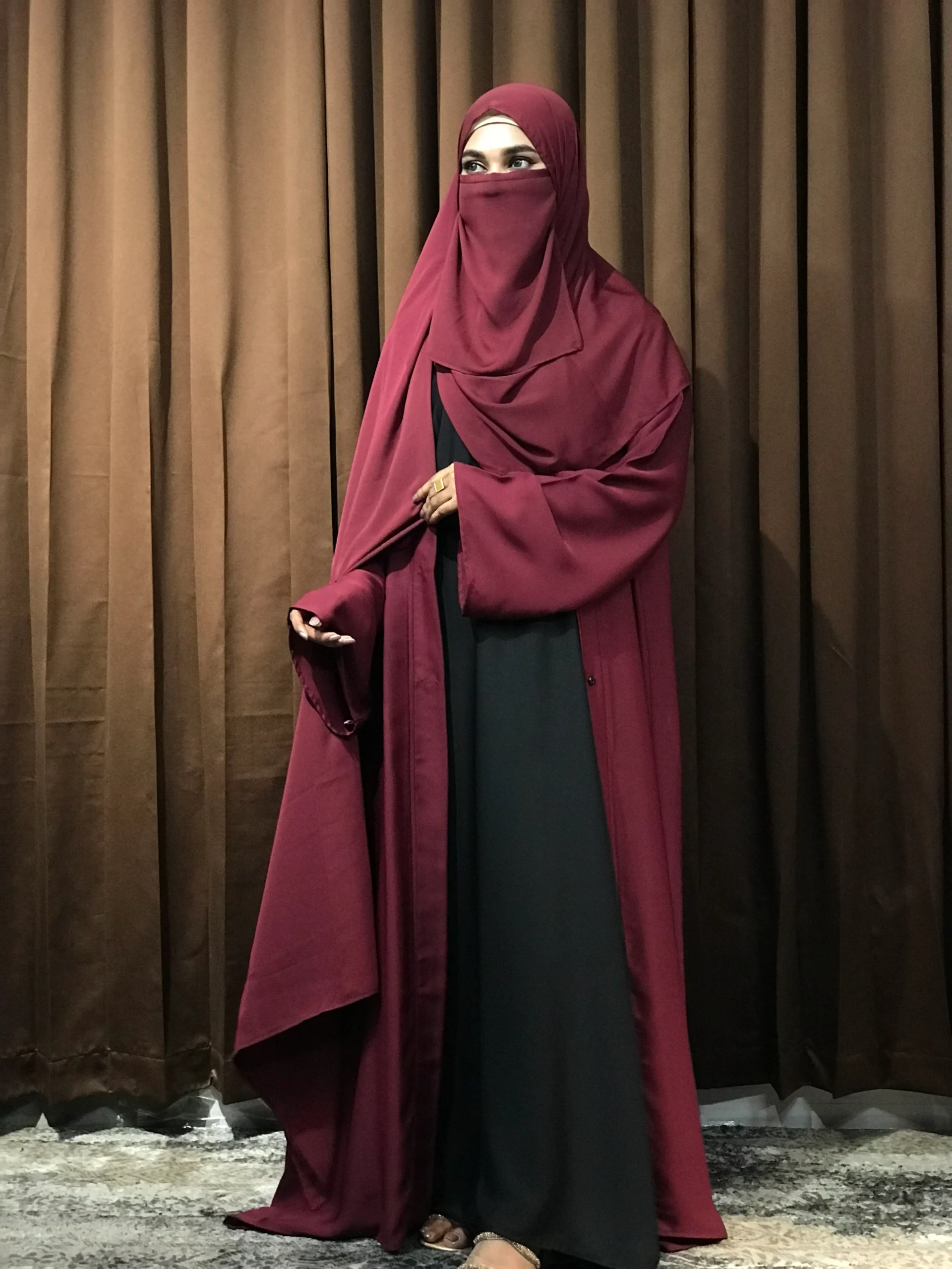 Premium Regular Abaya/Koti (Marron)