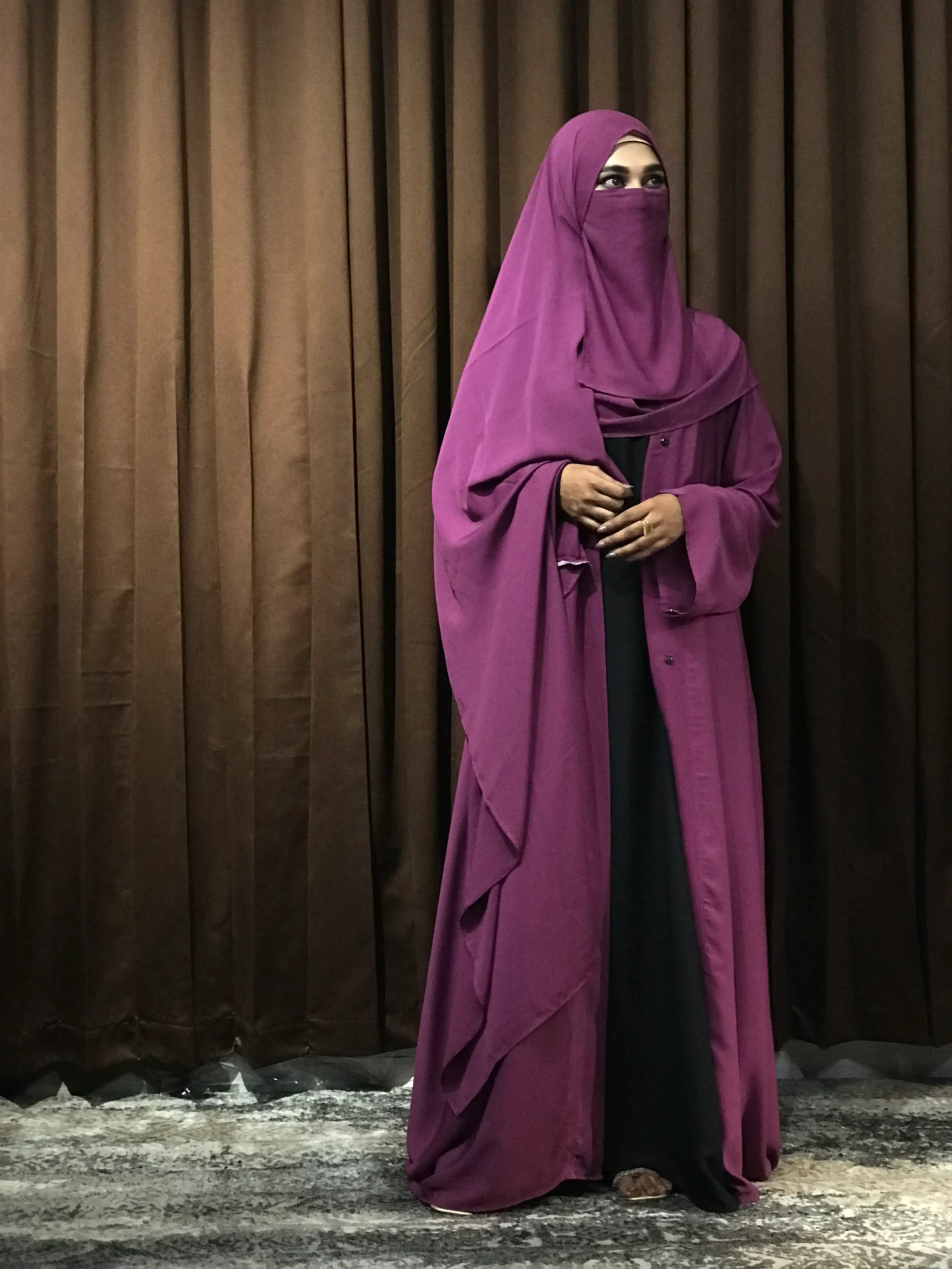 Premium Regular Abaya/Koti (Lavender) - Image 4