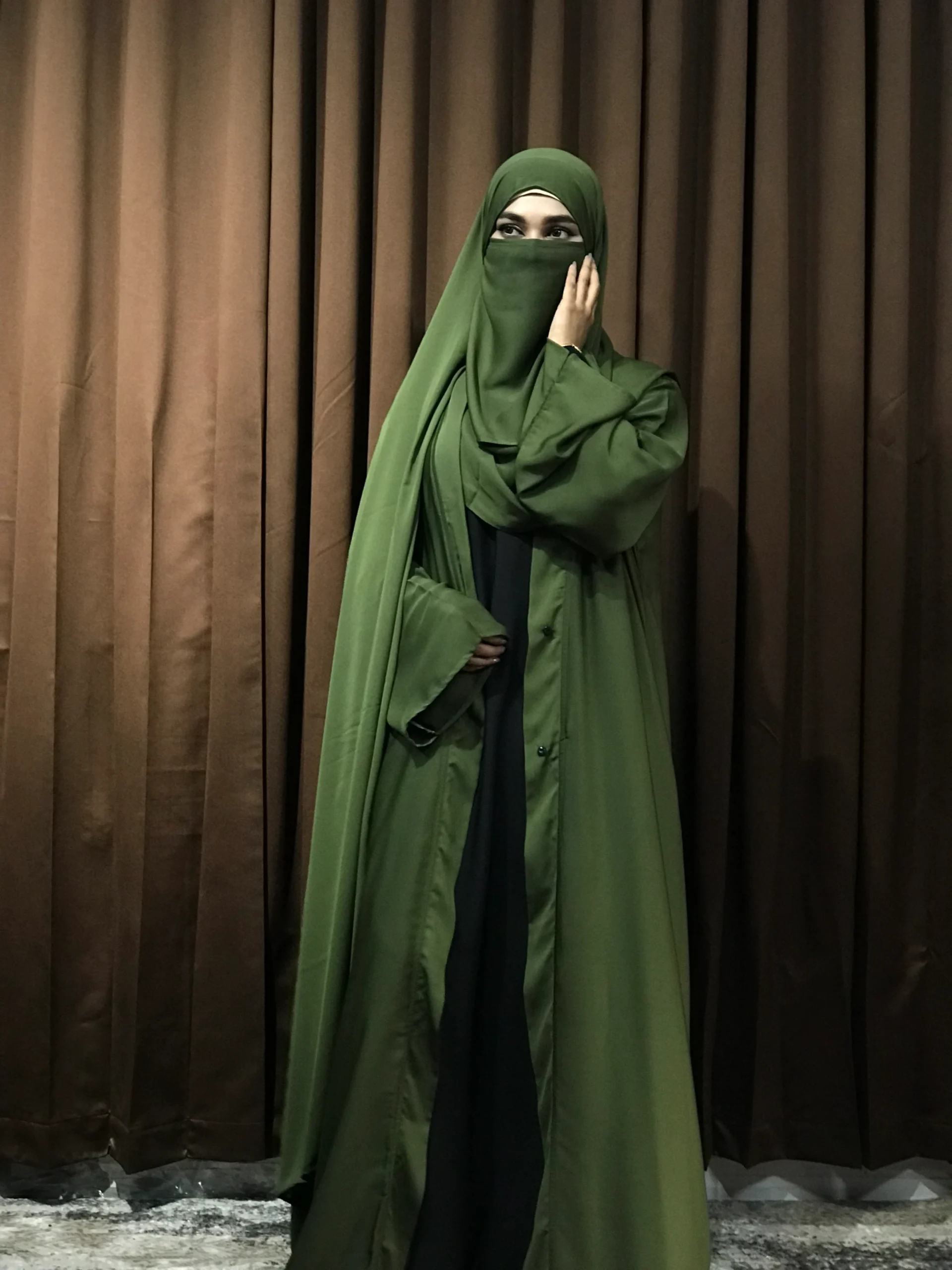 Premium Regular Abaya/Koti (Olive)