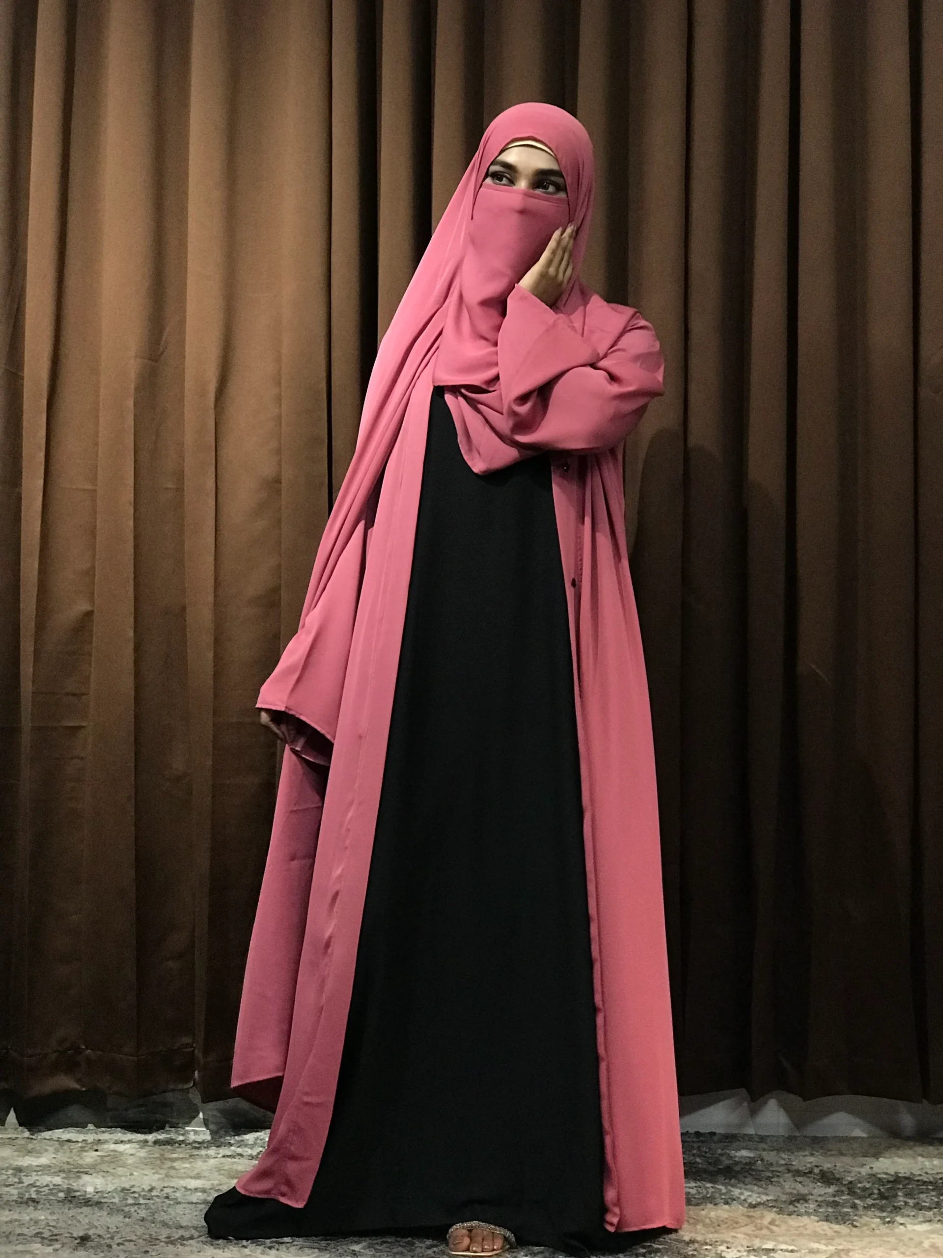 Premium Regular Abaya/Koti (Rose)