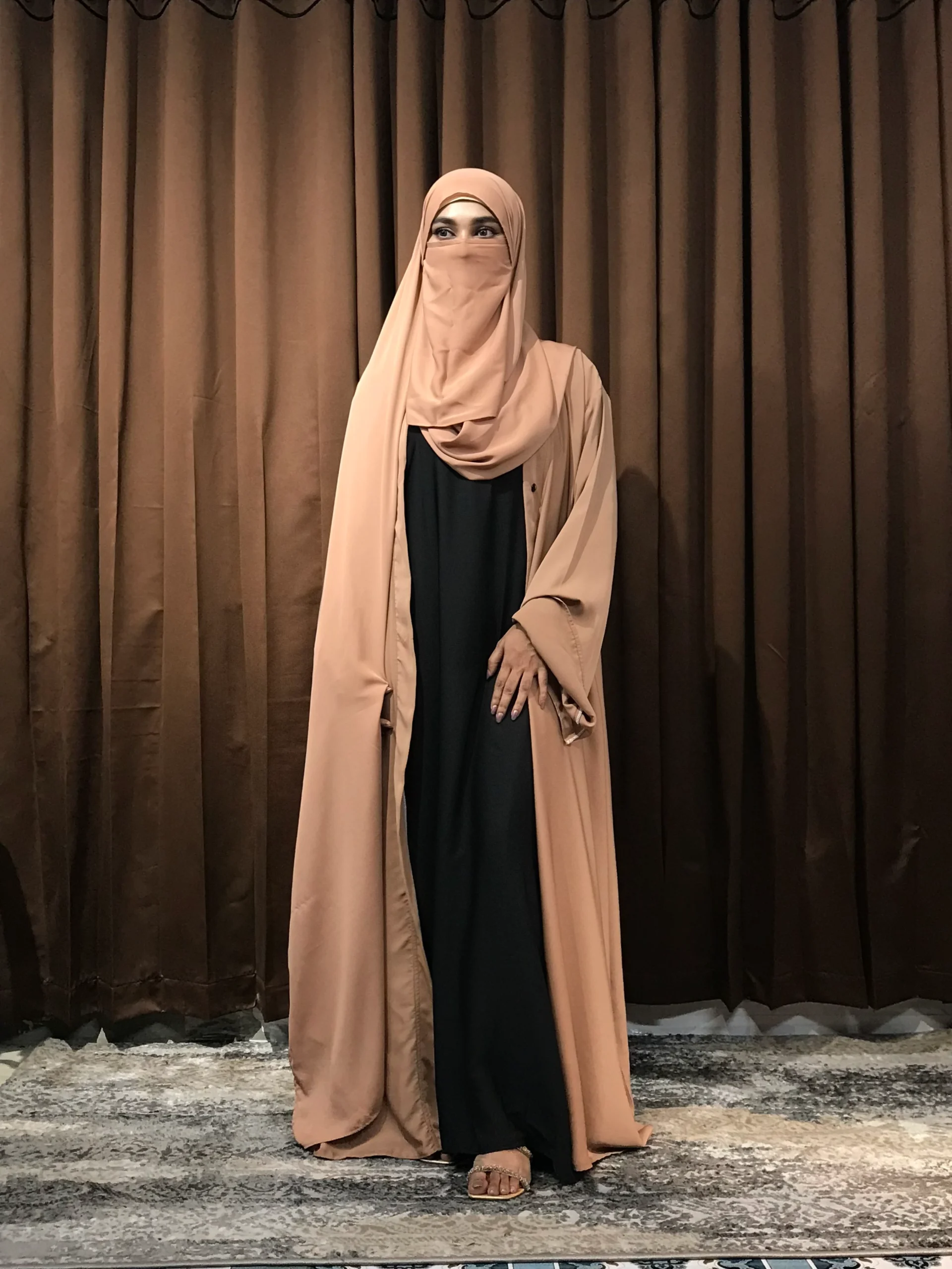 Premium Regular Abaya/Koti (Camel)