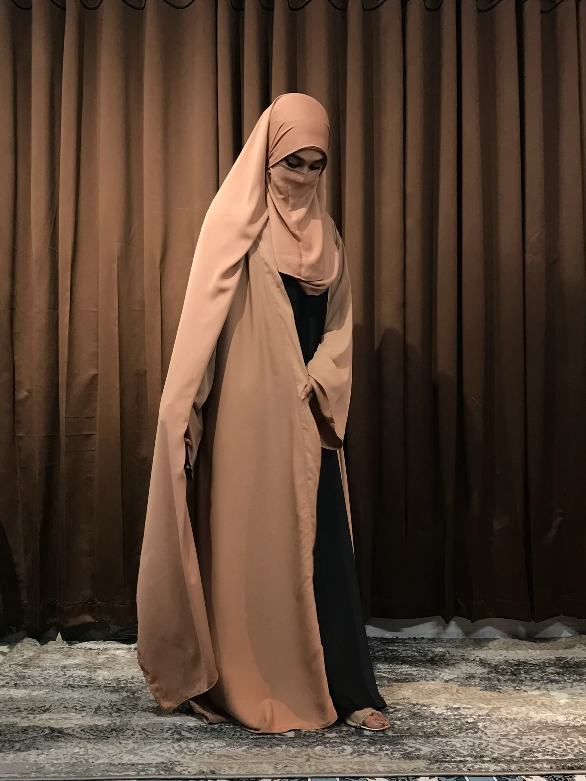 Premium Regular Abaya/Koti (Camel) - Image 2