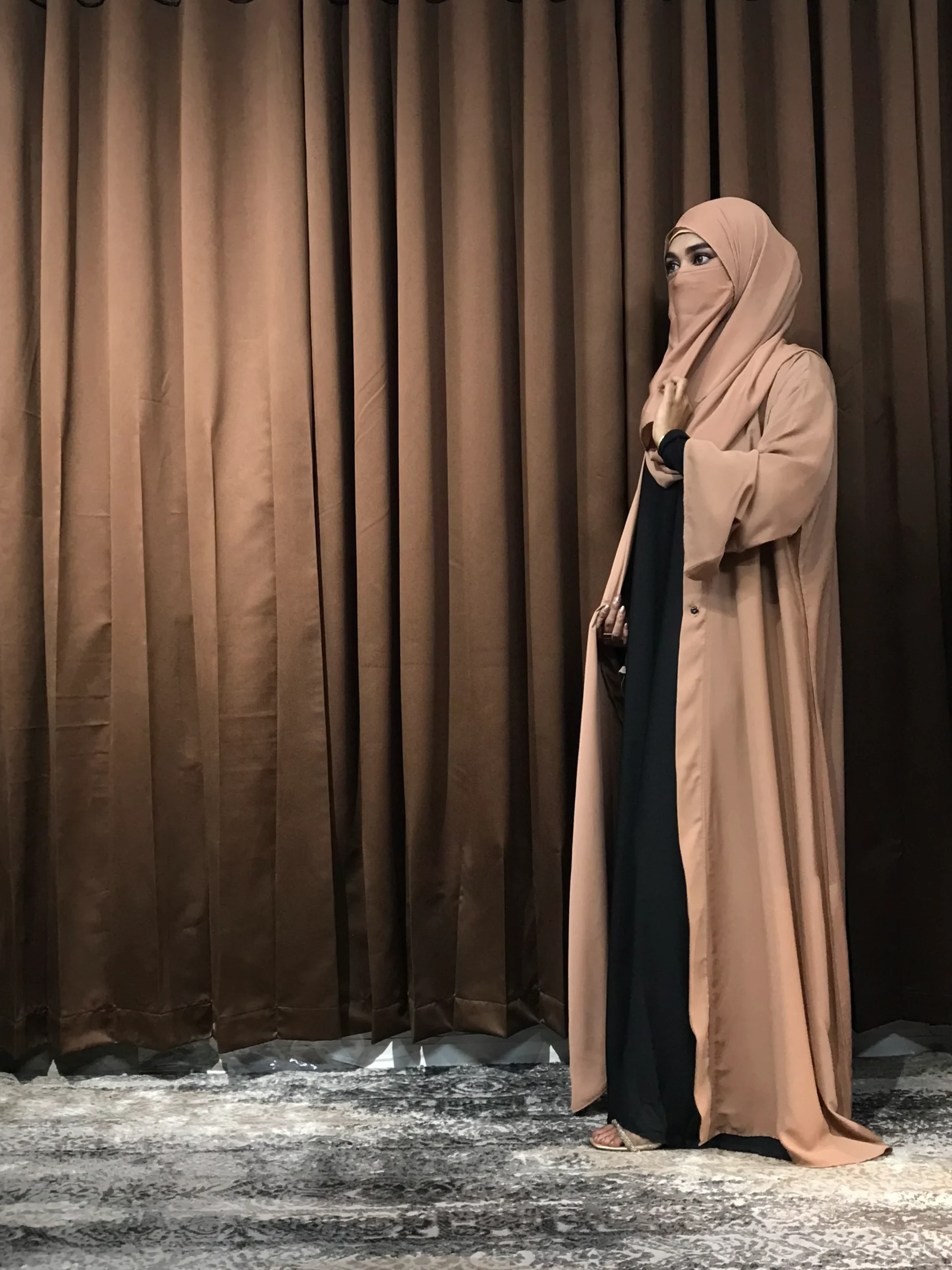 Premium Regular Abaya/Koti (Camel) - Image 3