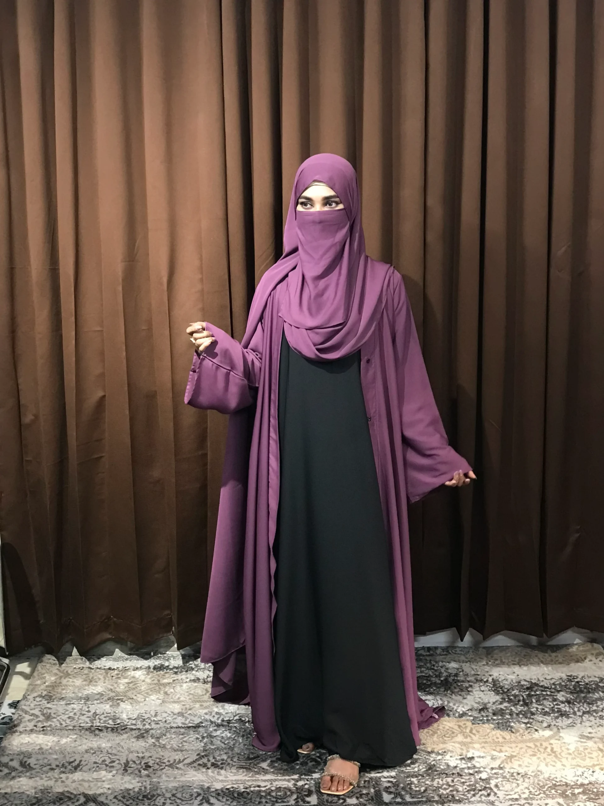 Premium Regular Abaya/Koti (Onion) - Image 3