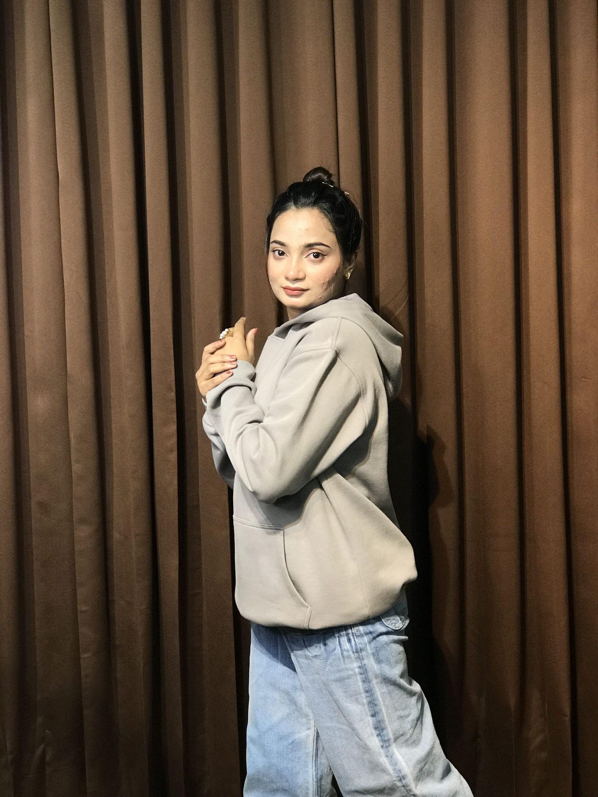 Unisex Solid Hoodie (Ash Gray) - Image 4