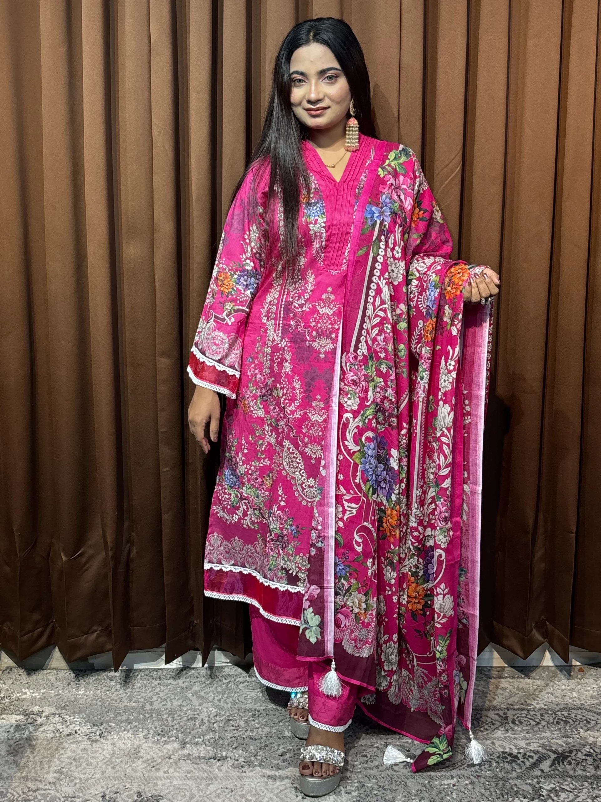 Pakistani Inspired Designer Cotton Dress