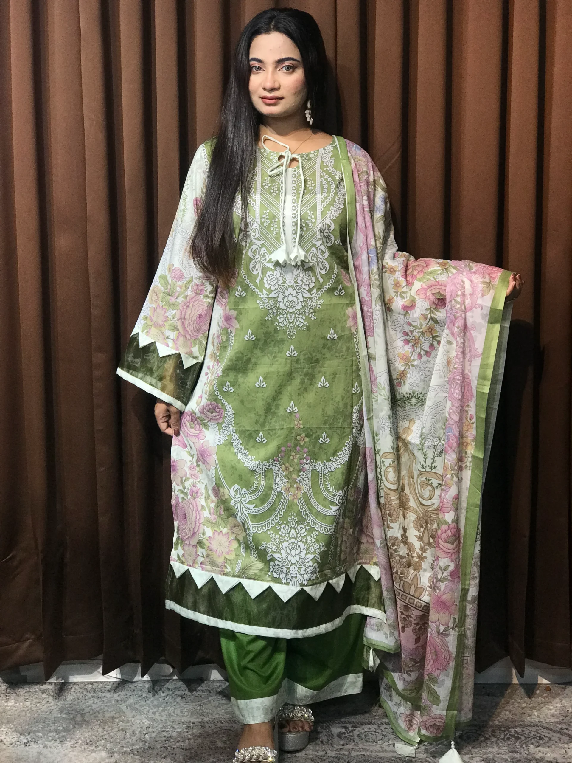 Pakistani Inspired Designer Cotton Dress