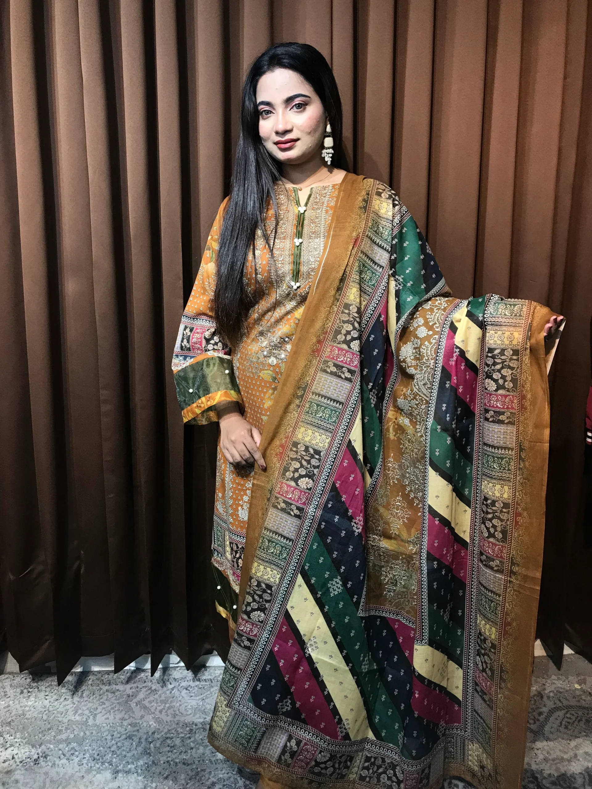 Pakistani Inspired Designer Cotton Dress