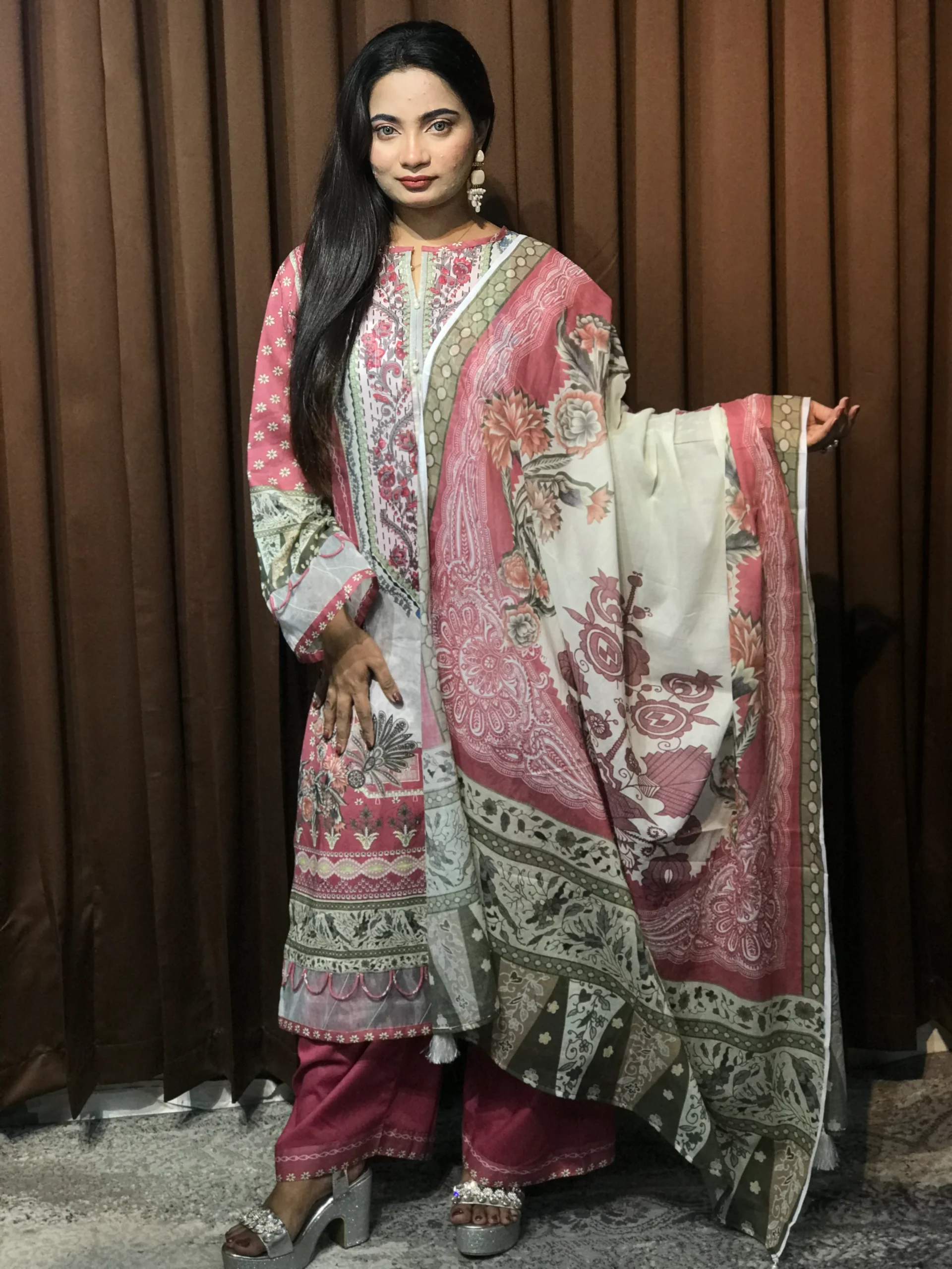 Pakistani Inspired Designer Cotton Dress